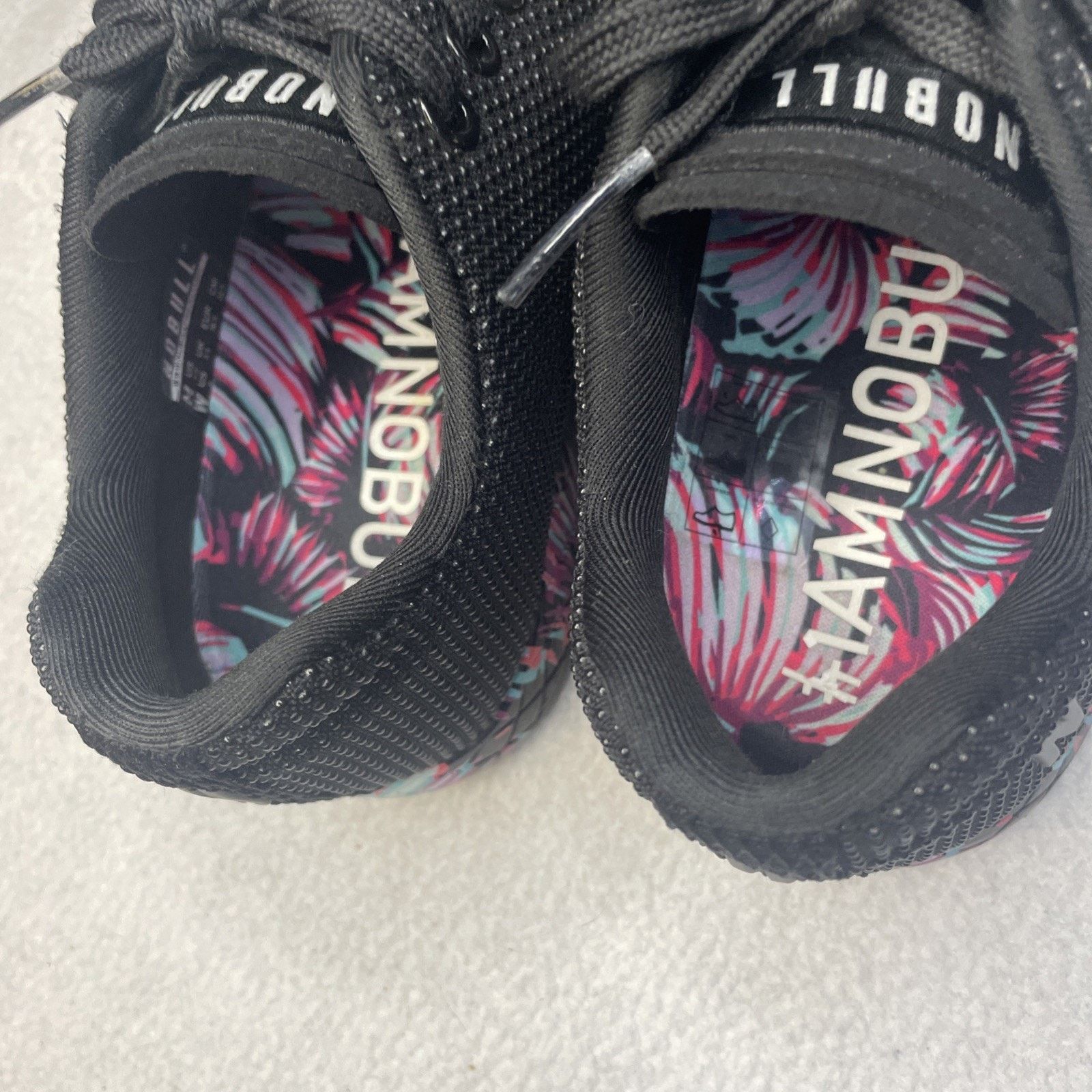 Other Nobull Superfabric Women's Size 6 Shoes Black Floral Sneaker Size US 6 / IT 36 - 7 Thumbnail
