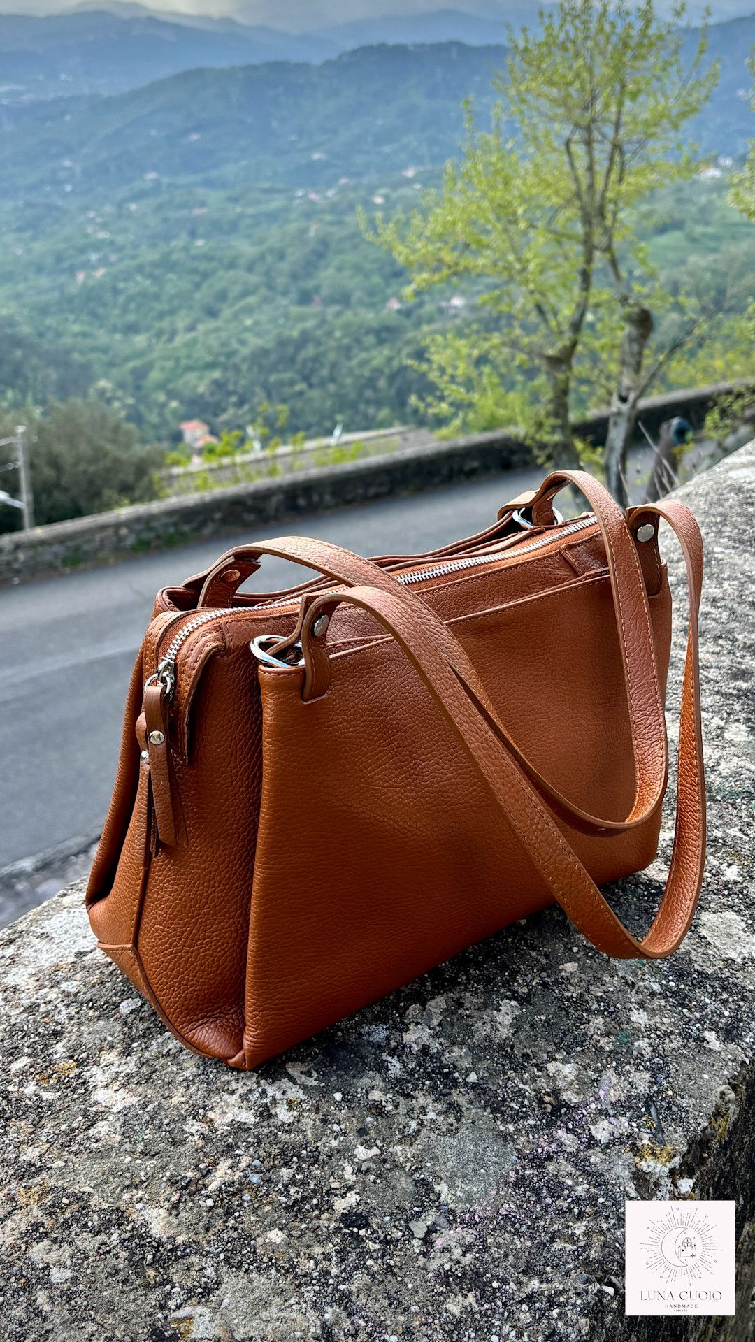 Vera Pelle Handmade Leather Brown Bag Size ONE SIZE - 5 Thumbnail