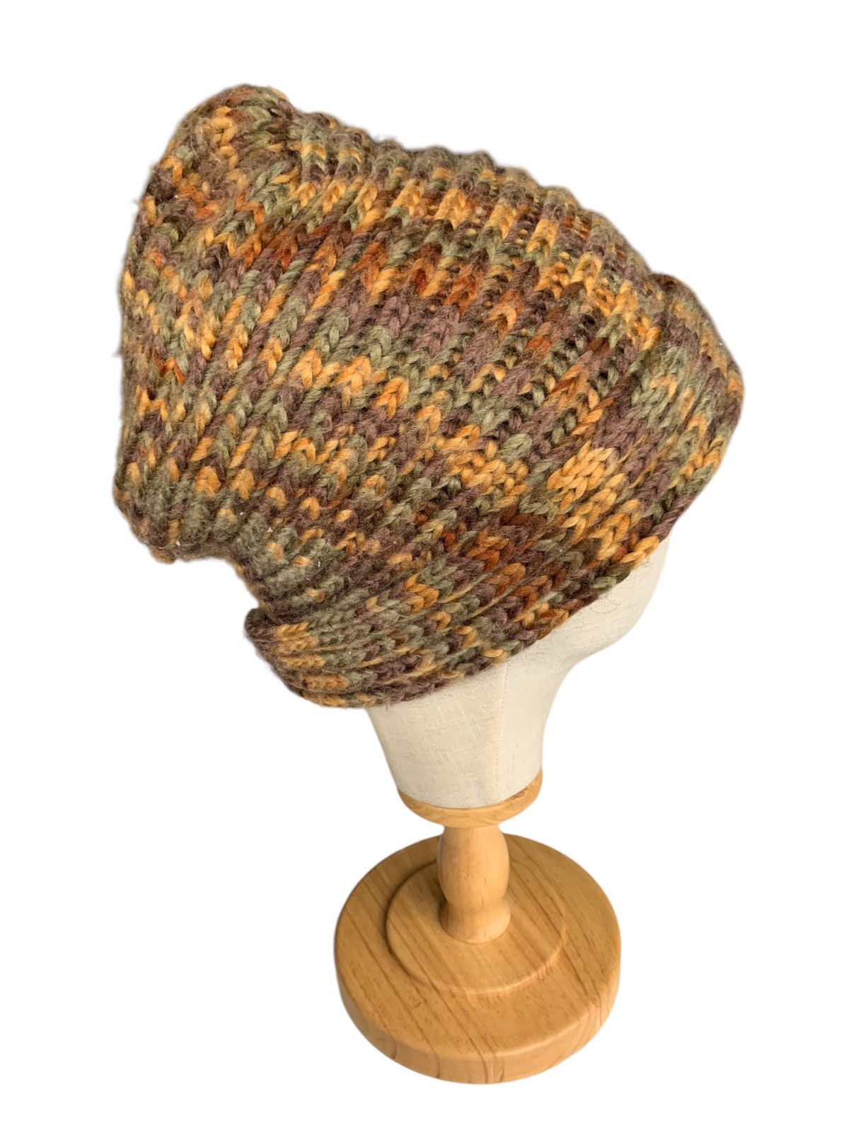 Japanese Brand × Kapital × Vintage Multicolour Crochet knit Wool Rare Hairy long Beanie hats Size ONE SIZE - 1 Thumbnail