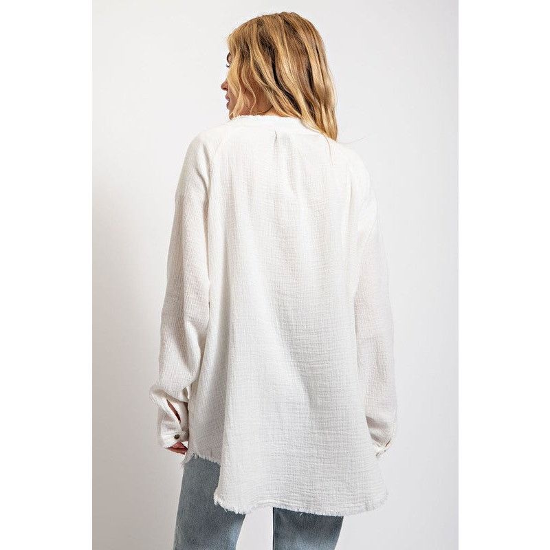 Free People We The Free Oversized Gauze Shirt - Size S Size S / US 4 / IT 40 - 2 Thumbnail