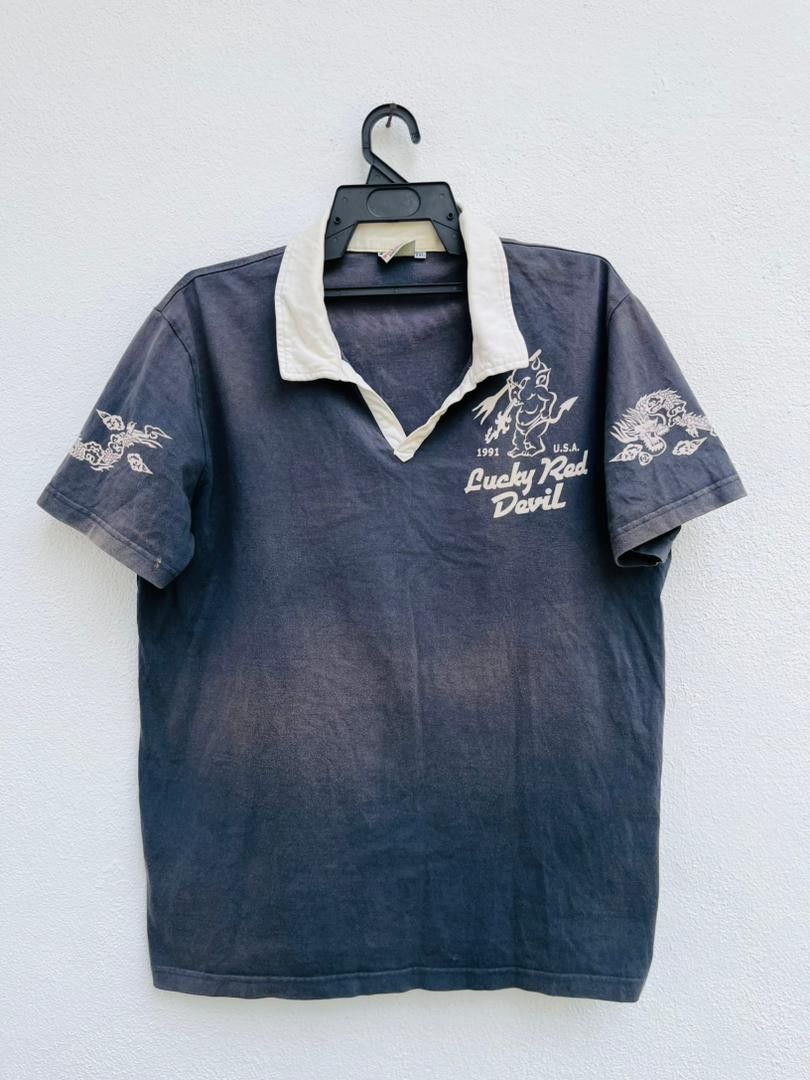 Japanese Brand × Vintage Vtg Ted Company Lucky Red Devil Streetwear Fashion Style Size US L / EU 52-54 / 3 - 2 Thumbnail