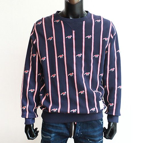 Thom Browne 14FW Striped Fox Cotton Sweatshirt MJT006PK6306 Size US M / EU 48-50 / 2 - 1 Thumbnail