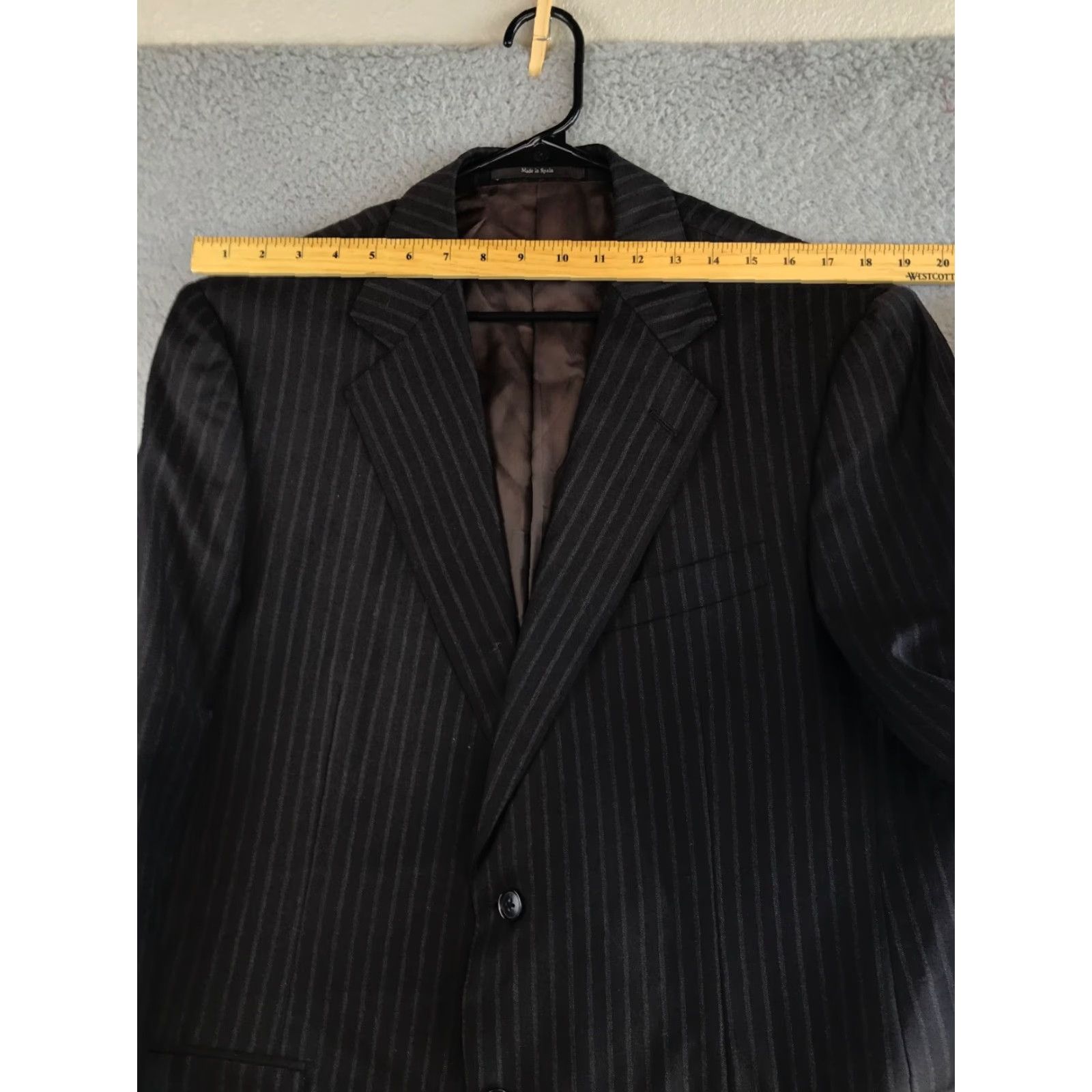 Ermenegildo Zegna VINTAGE? Ermenegildo Zegna Blazer 54R Brown Striped Single-Breasted Suit Jacket Mens Suit Jacket Clean Size 54R - 4 Thumbnail