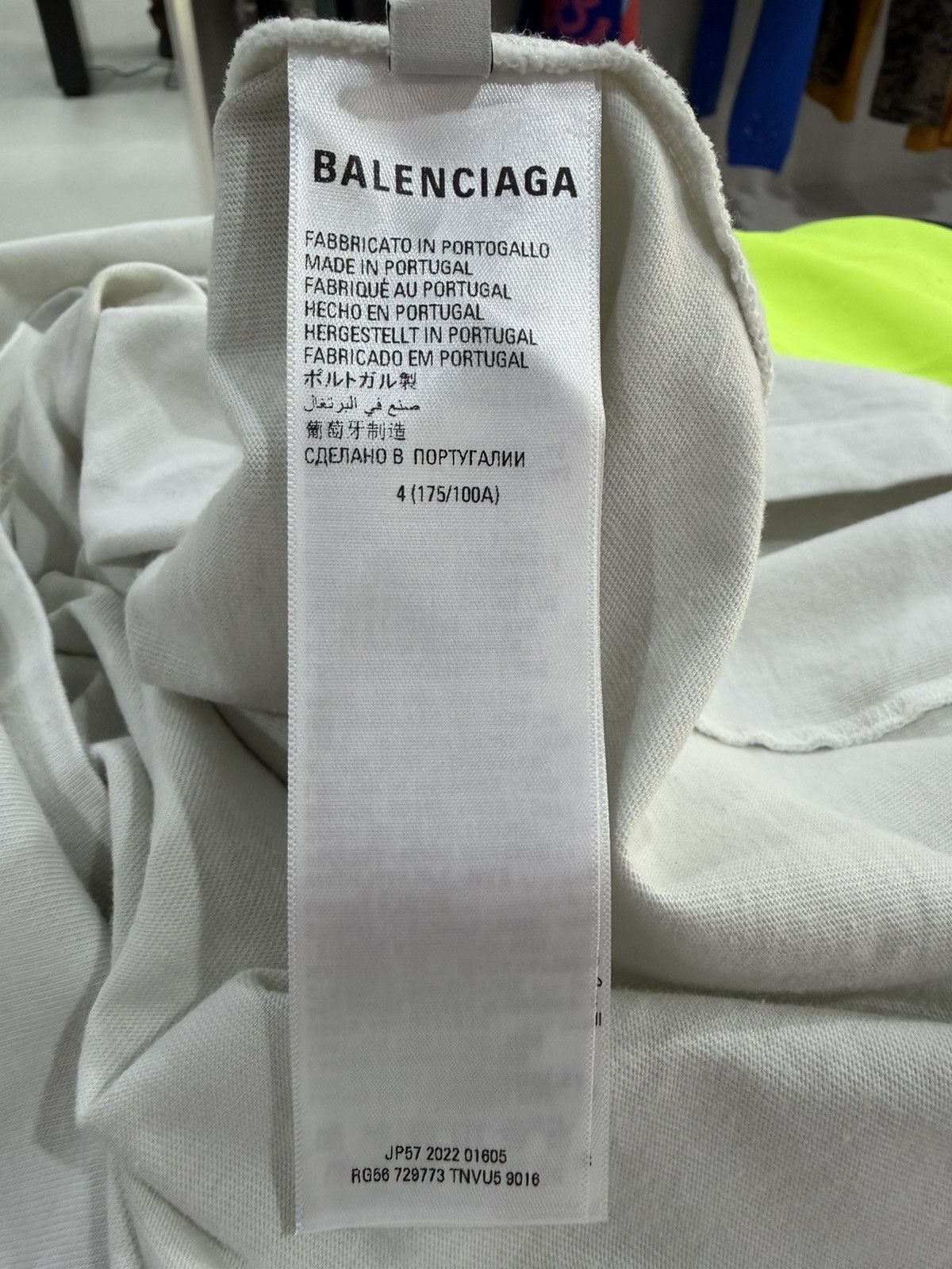Balenciaga Balenciaga ‘NYSE’ Oversized Tee (WHITE) Size US XL / EU 56 / 4 - 5 Thumbnail