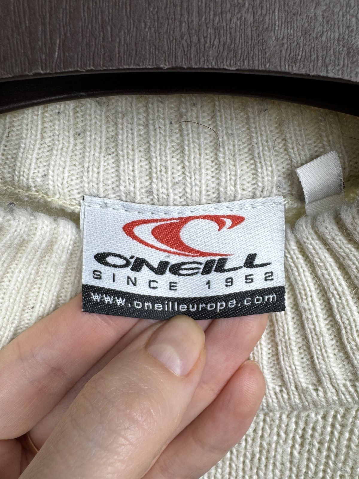 O'Neill O’neill vintage 90s grey beige striped sweater jumper Size US M / EU 48-50 / 2 - 9 Thumbnail