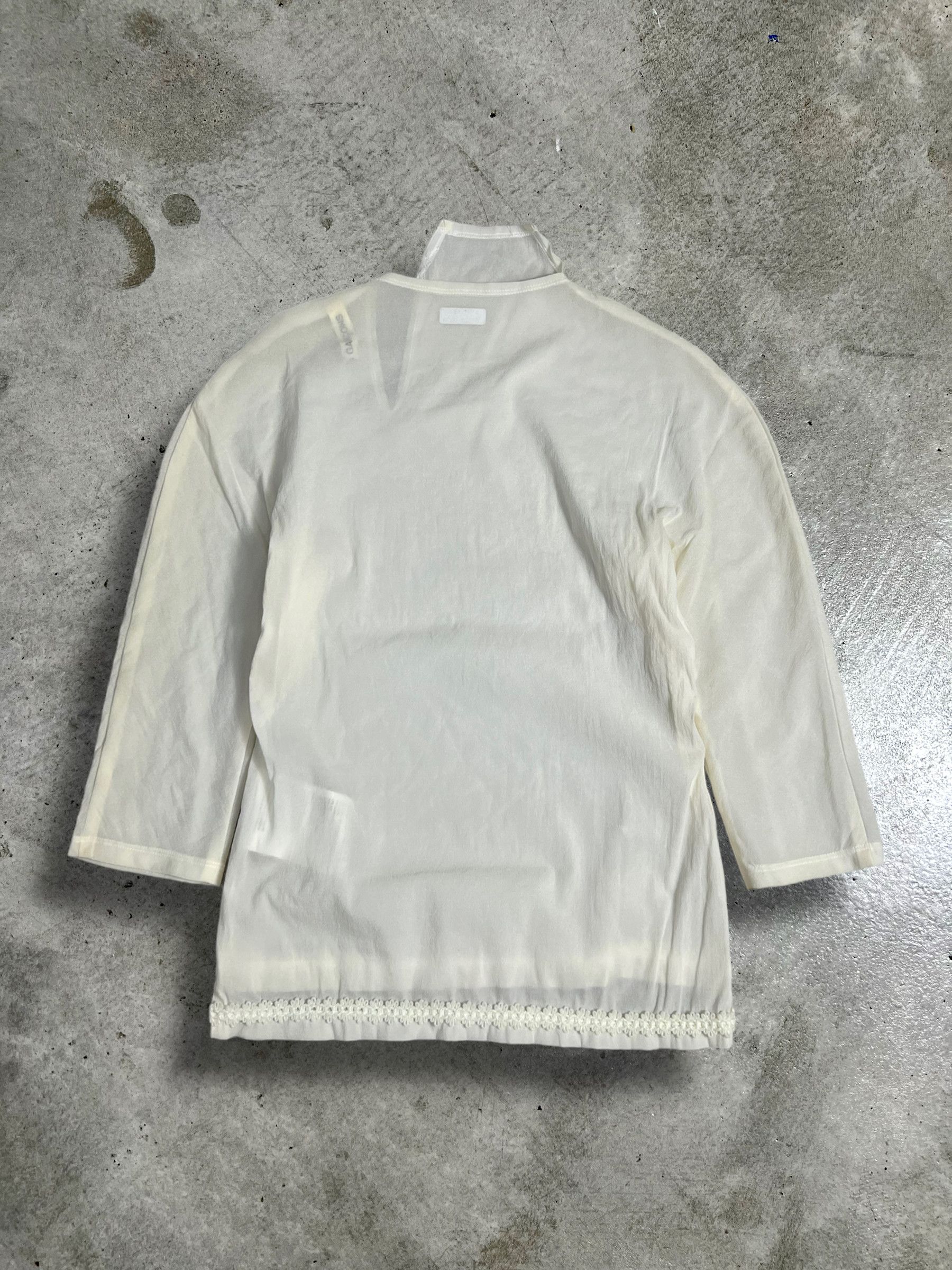 Comme des Garcons Vintage COMME des GARÇONS See Through Blouse (L) GTMPT490 Size L / US 10 / IT 46 - 11 Thumbnail