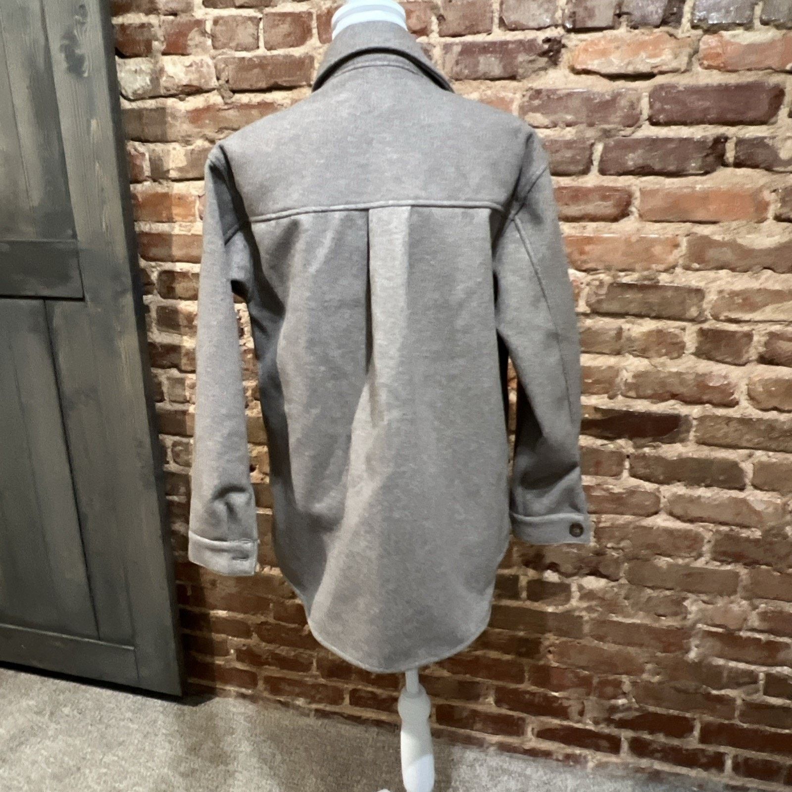 & Other Stories NWT Love Tree Women Classic Button Down Shacket Size M Cocoa Size M / US 6-8 / IT 42-44 - 3 Thumbnail