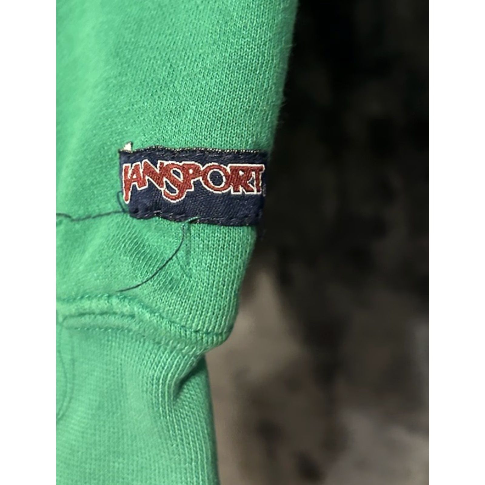 Jansport VTG Jansport Youngstown State University Hoodie Woman Large Green Pink YSU Kangaroo Pocket Stitched Pullover Fleece Size L / US 10 / IT 46 - 6 Thumbnail