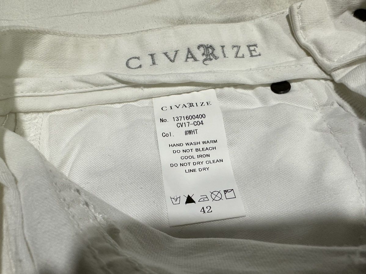 CIVARIZE 🔥Y2K Archived Civarize Clawmark Skinny White Denim Size US 30 / EU 46 - 14 Thumbnail
