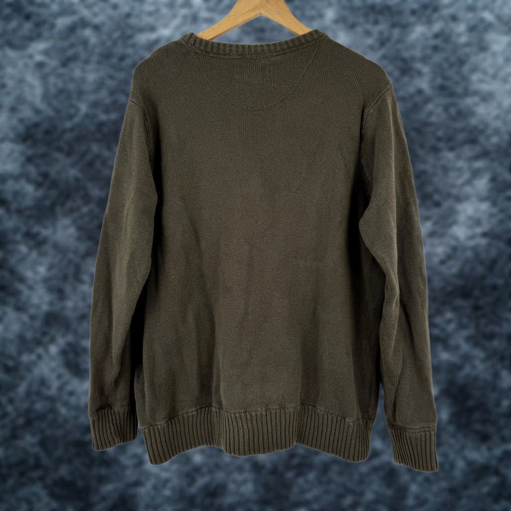 Eddie Bauer Eddie Bauer Sweater Crew Neck Olive Green Solid Cotton Mens L Classic Seattle USA Size US L / EU 52-54 / 3 - 1 Thumbnail