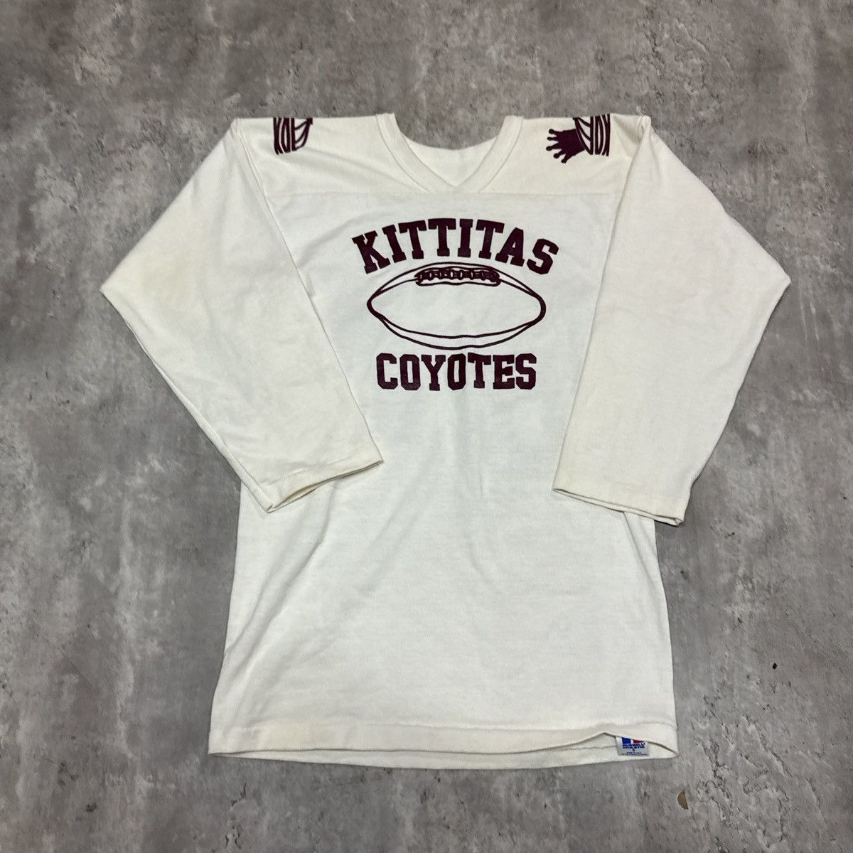 Russell Athletic Vintage 70s football cotton jersey Russell athletics Size US S / EU 44-46 / 1 - 1 Thumbnail