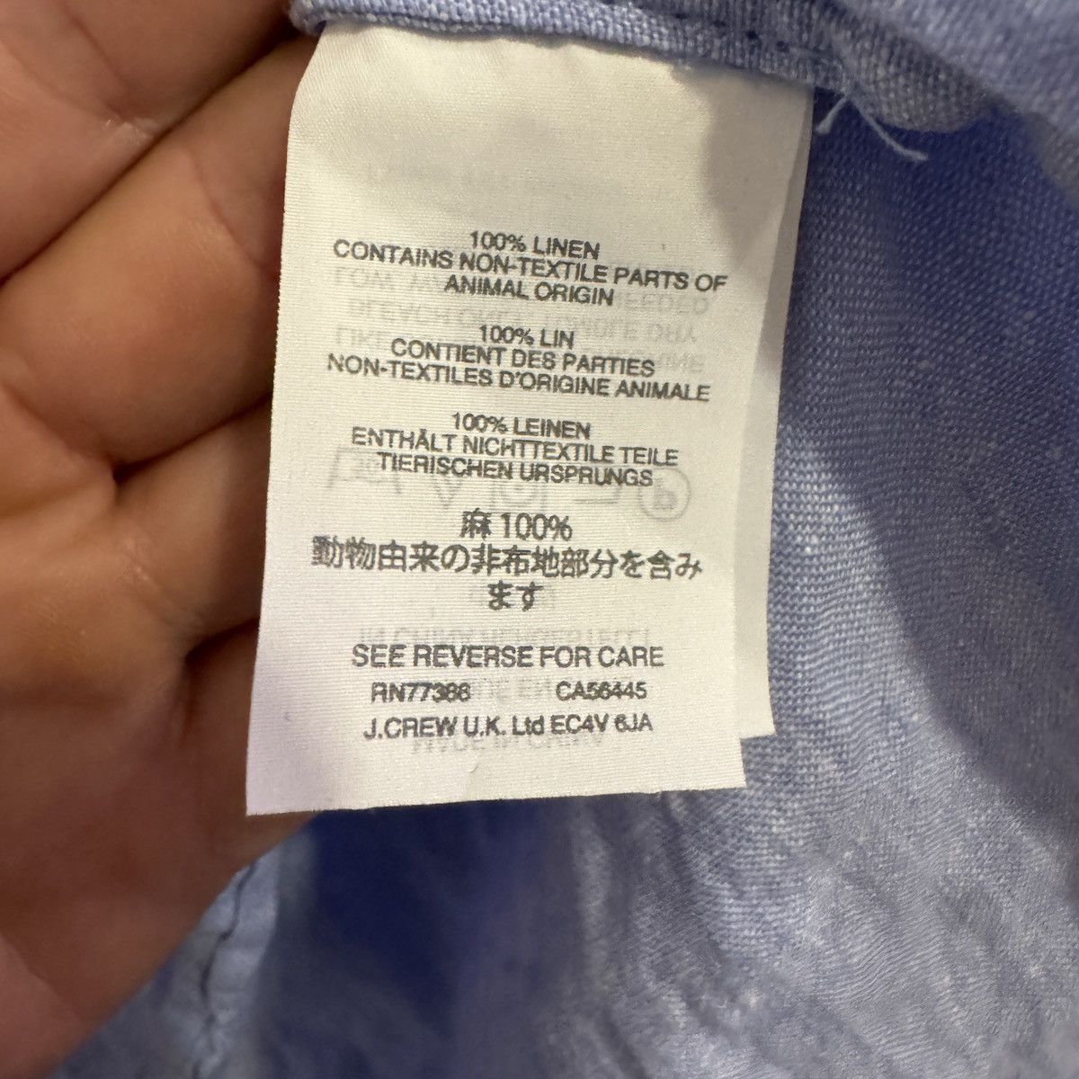 J.Crew J.Crew x Baird McNutt Irish Linen Shirt Size S / US 4 / IT 40 - 4 Thumbnail