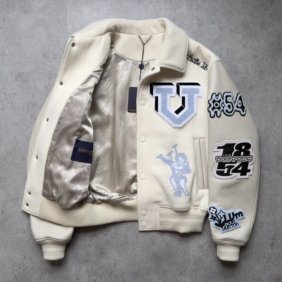 Louis Vuitton LOUIS VUITTON x VIRGIL ABLOH LEATHER VARSITY JACKET Size US M / EU 48-50 / 2 - 12 Thumbnail