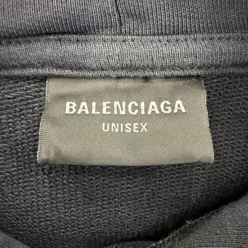 Balenciaga Balenciaga Black Hoodie with Letter-Sided Logo, Kirin Prin Size US S / EU 44-46 / 1 - 3 Thumbnail