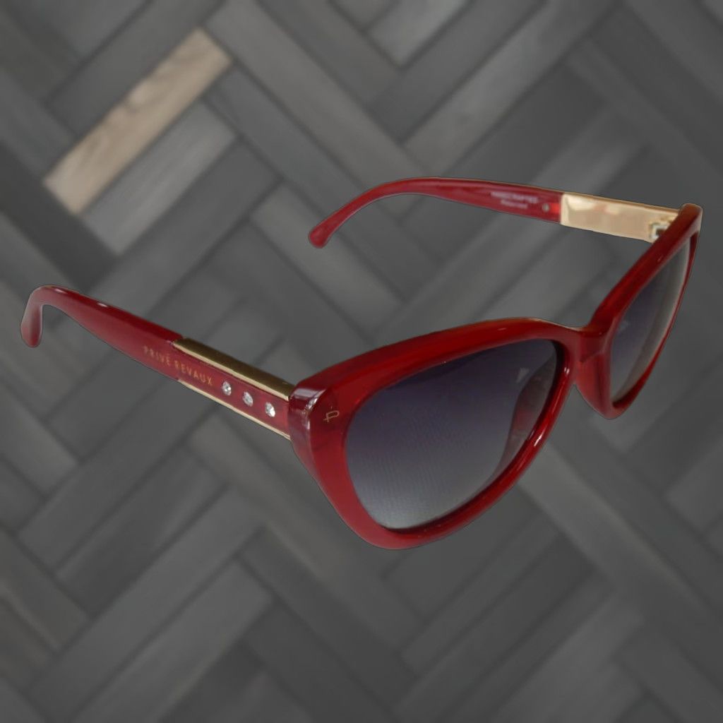 Vintage VINTAGE Prive Revaux Sunglasses Women Polarized 58[]16 145 The Timeless C40 Red Lens Technology Size ONE SIZE - 1 Thumbnail