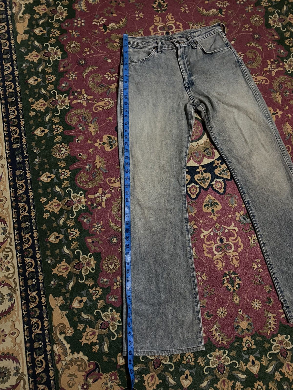 Japanese Brand Vintage Wrangler Bootcut Distressed Faded Denim Size US 31 - 14 Thumbnail