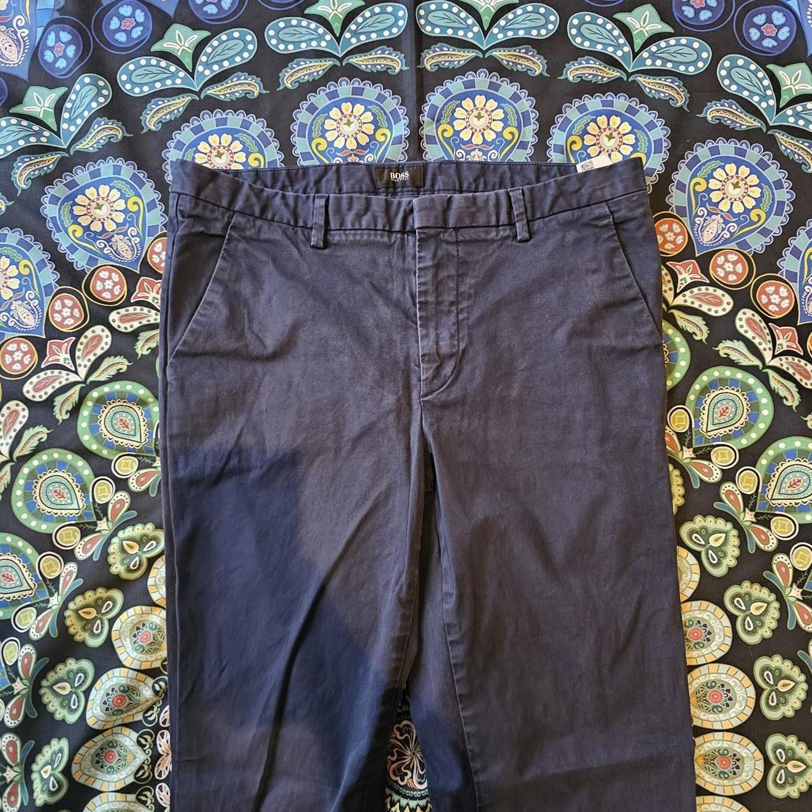 Hugo Boss Hugo Boss Men's Navy Casual Dress Pants Size US 30 / EU 46 - 2 Thumbnail