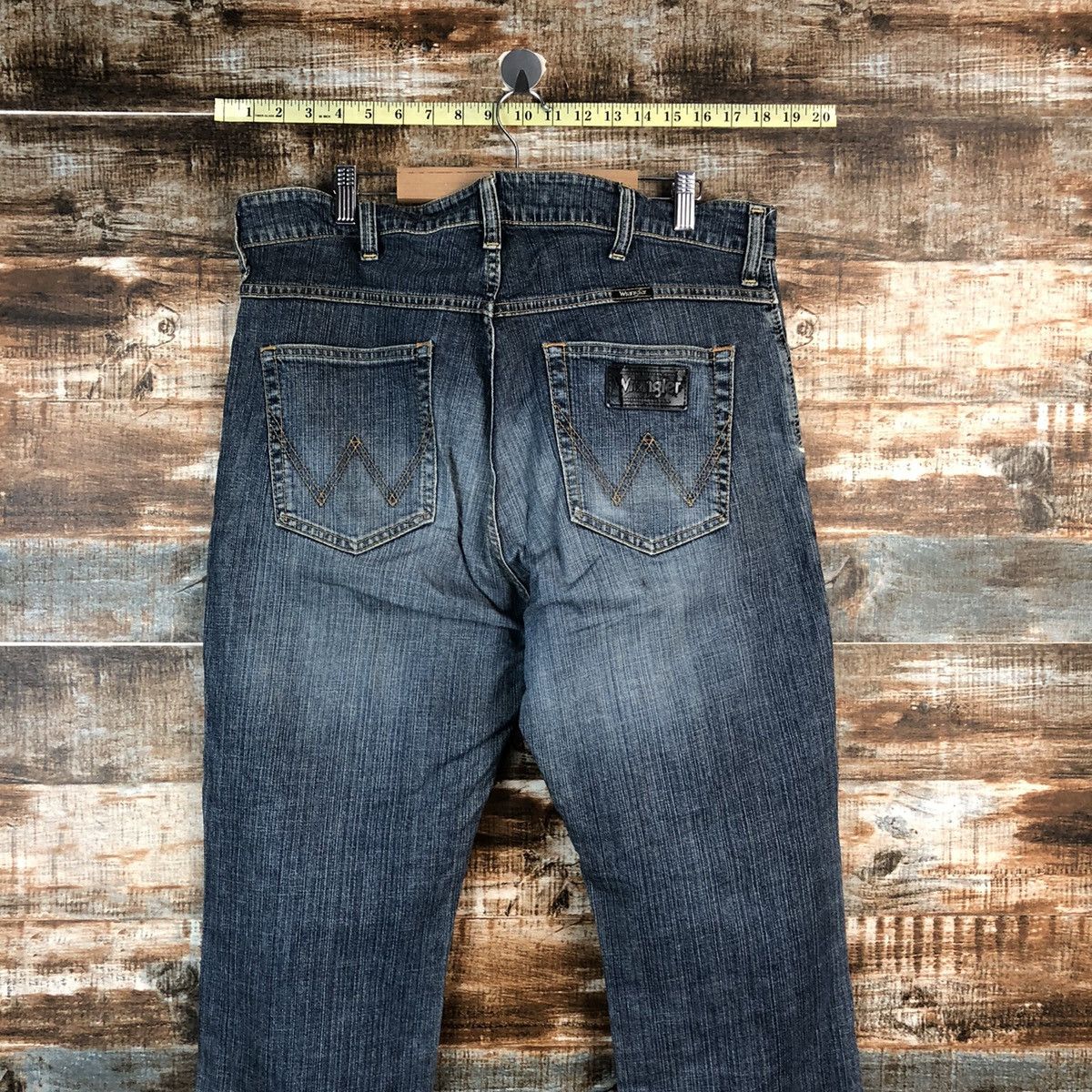 Wrangler Wrangler Blue vintage ripped Distressed Denim Pants #A2381 Size US 36 / EU 52 - 15 Thumbnail