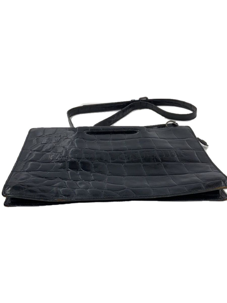 Jean Paul Gaultier Crocodile Embossed Leather Shoulder Bag Size ONE SIZE - 5 Thumbnail