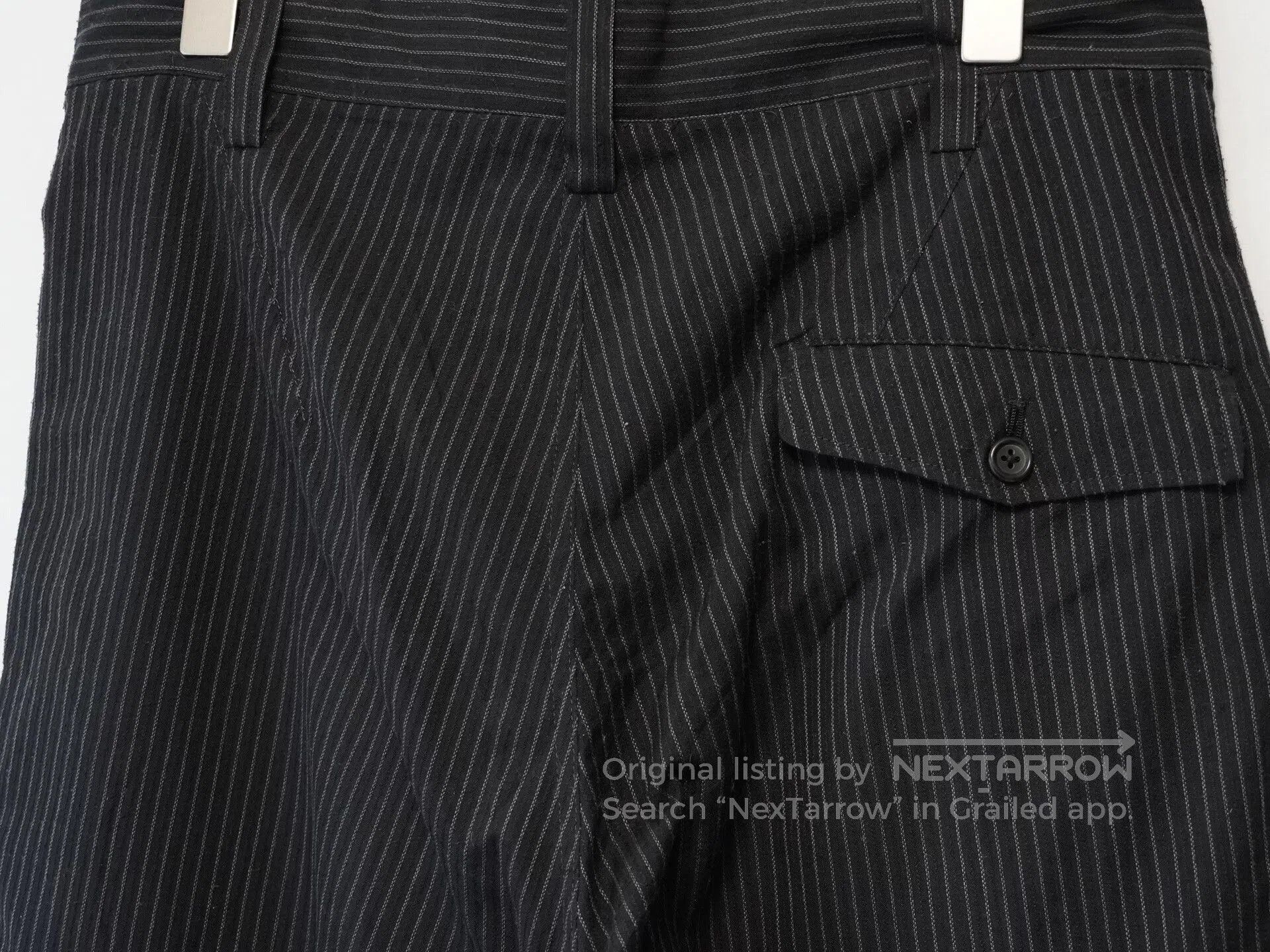 Yohji Yamamoto Yohji Yamamoto 96SS Pinstripe Embroidered Pants. Size US 26 / EU 42 - 5 Thumbnail
