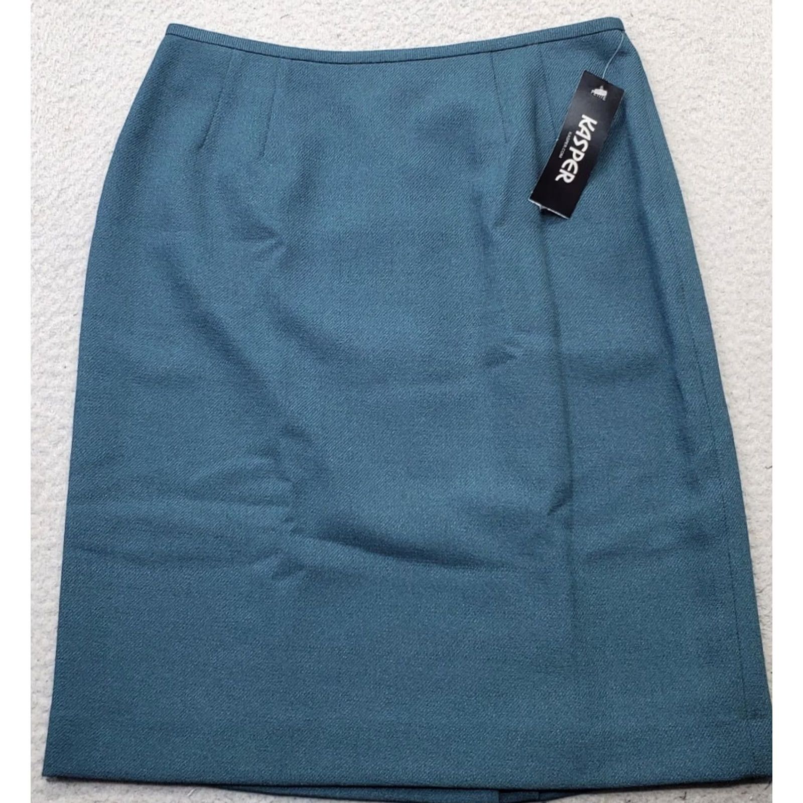 Kasper Kasper Pencil Skirt Womens Size 8P Multicolor Lined Pleated Front Vented Back Zip NWT Size 30" / US 8 / IT 44 - 2 Thumbnail