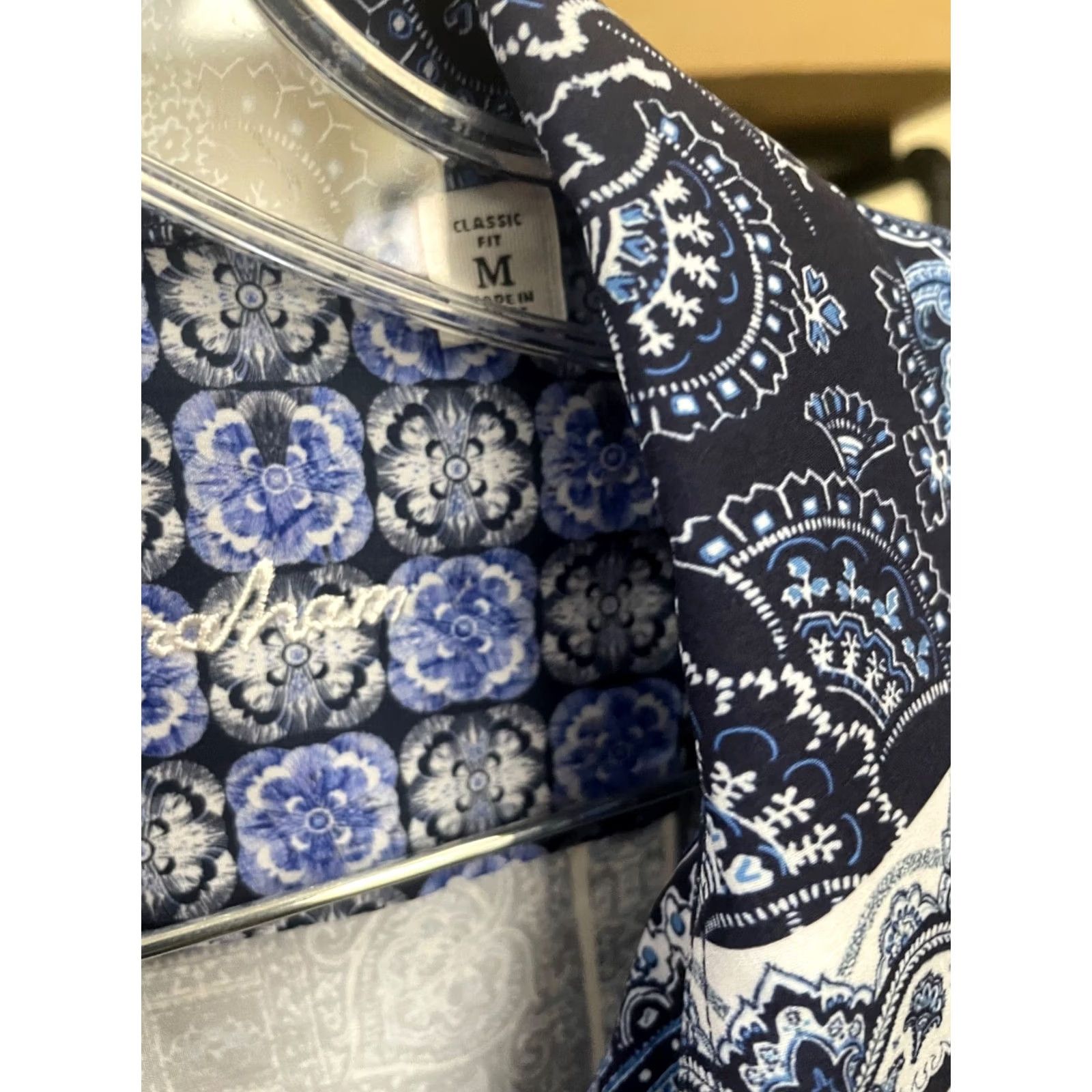 Robert Graham Robert Graham The Gotham Blue Short Sleeve Shirt Men's Medium Size US M / EU 48-50 / 2 - 3 Thumbnail