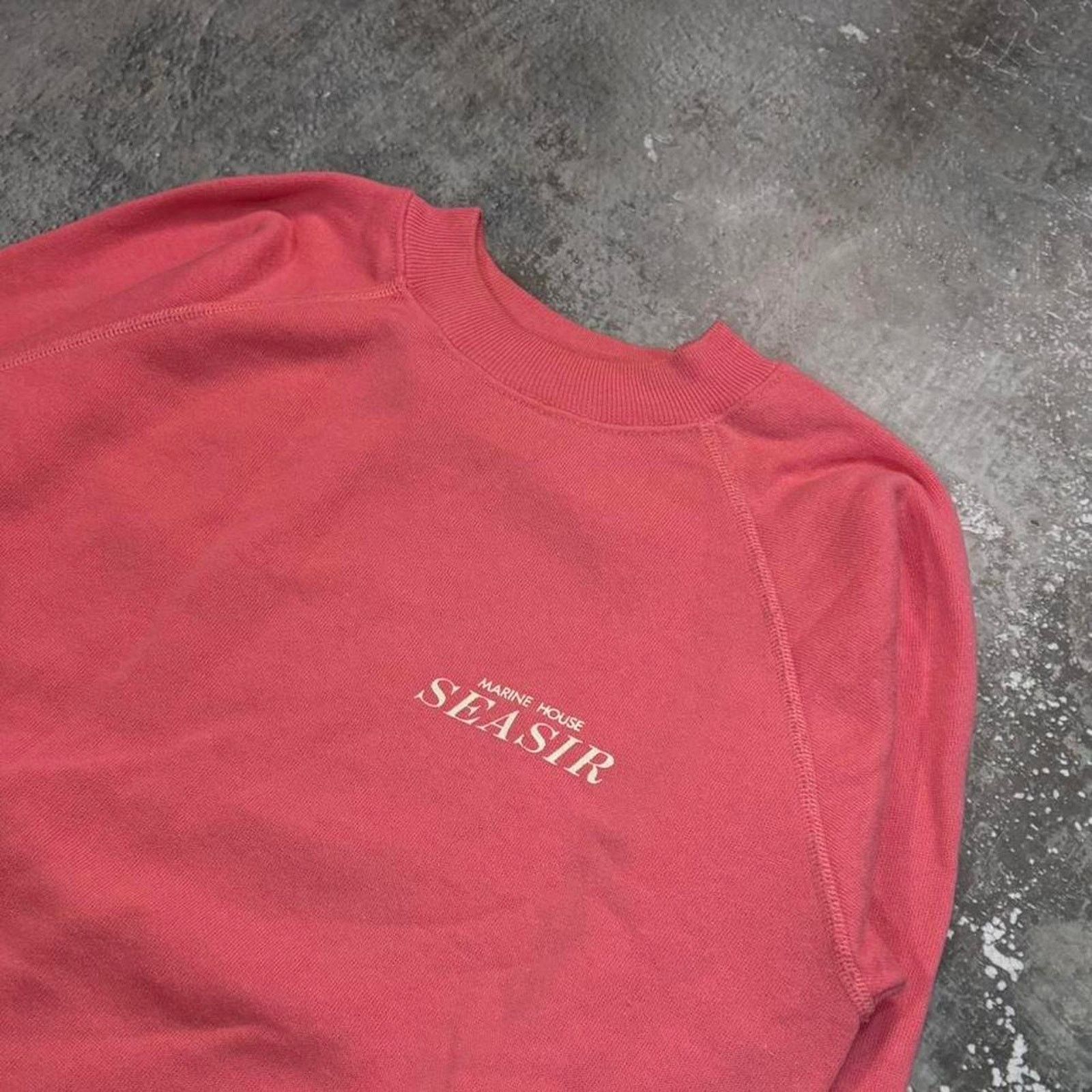 Japanese Brand × Vintage Vintage 90s Pink Okinawa Japan Diving Sweatshirt! Seasir Size US M / EU 48-50 / 2 - 3 Thumbnail