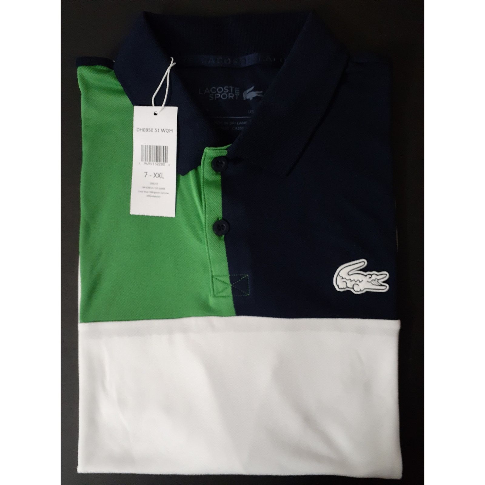 Lacoste Lacoste Men's Sport Breathable Color Pique Polo Shirt XXL Size US XXL / EU 58 / 5 - 2 Thumbnail