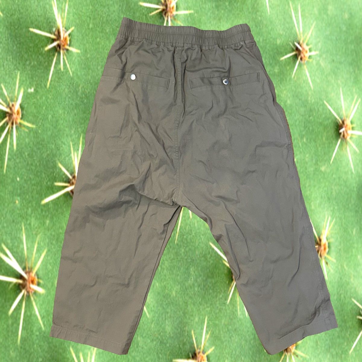 Rick Owens Rick Owens Tecuatl SS20 Cargo Cropped Drawcord Zipper Pants Size US 30 / EU 46 - 2 Thumbnail