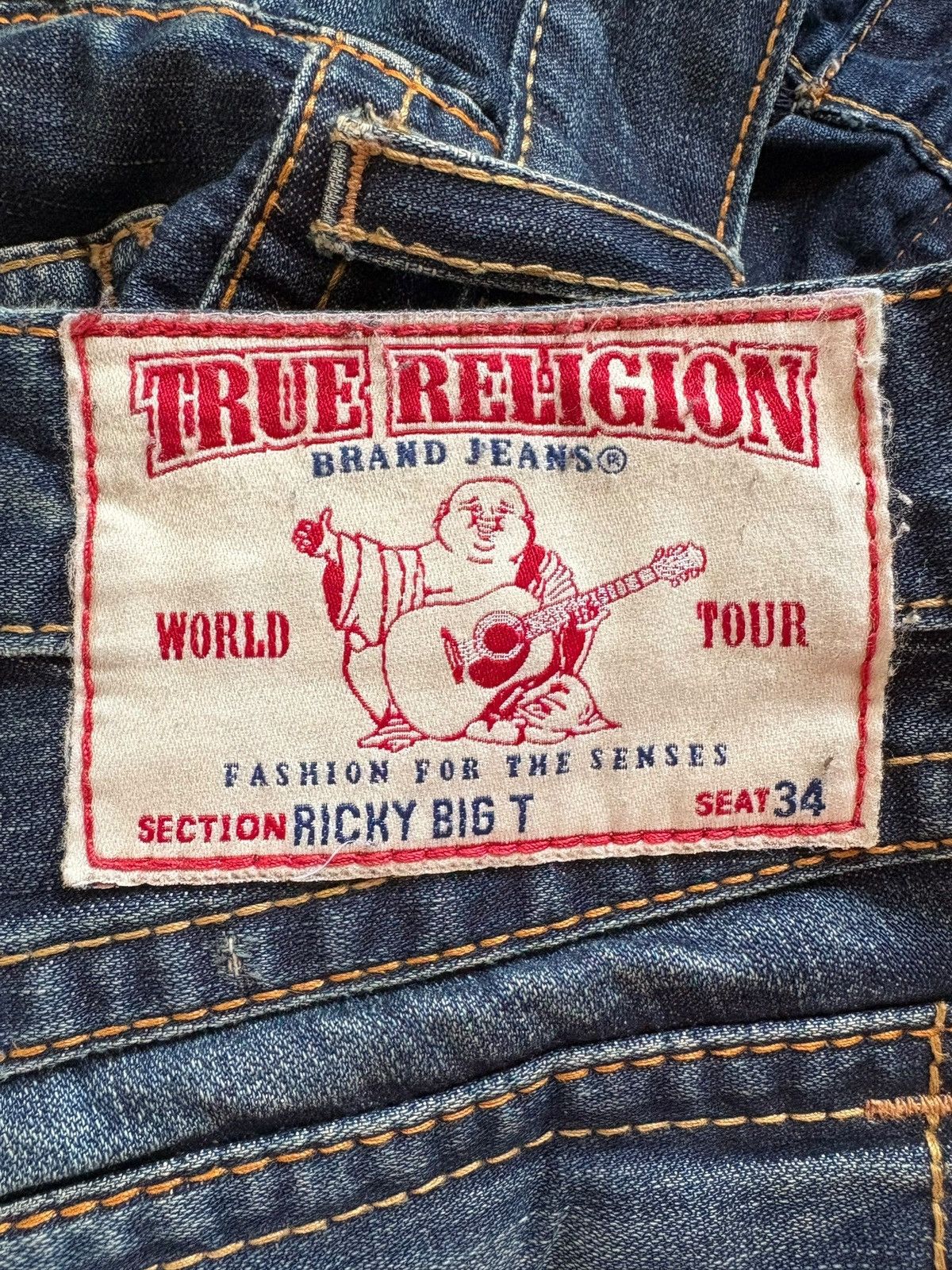 True Religion Vintage True Religion Ricky Big T Mud Wash Baggy Jeans Size US 34 / EU 50 - 12 Thumbnail