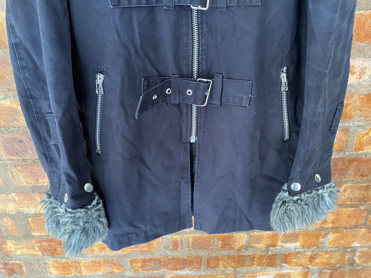 Japanese Brand 1990s Secret Agents Japan Cross Bondage fur Jacket YKK Size US L / EU 52-54 / 3 - 7 Thumbnail