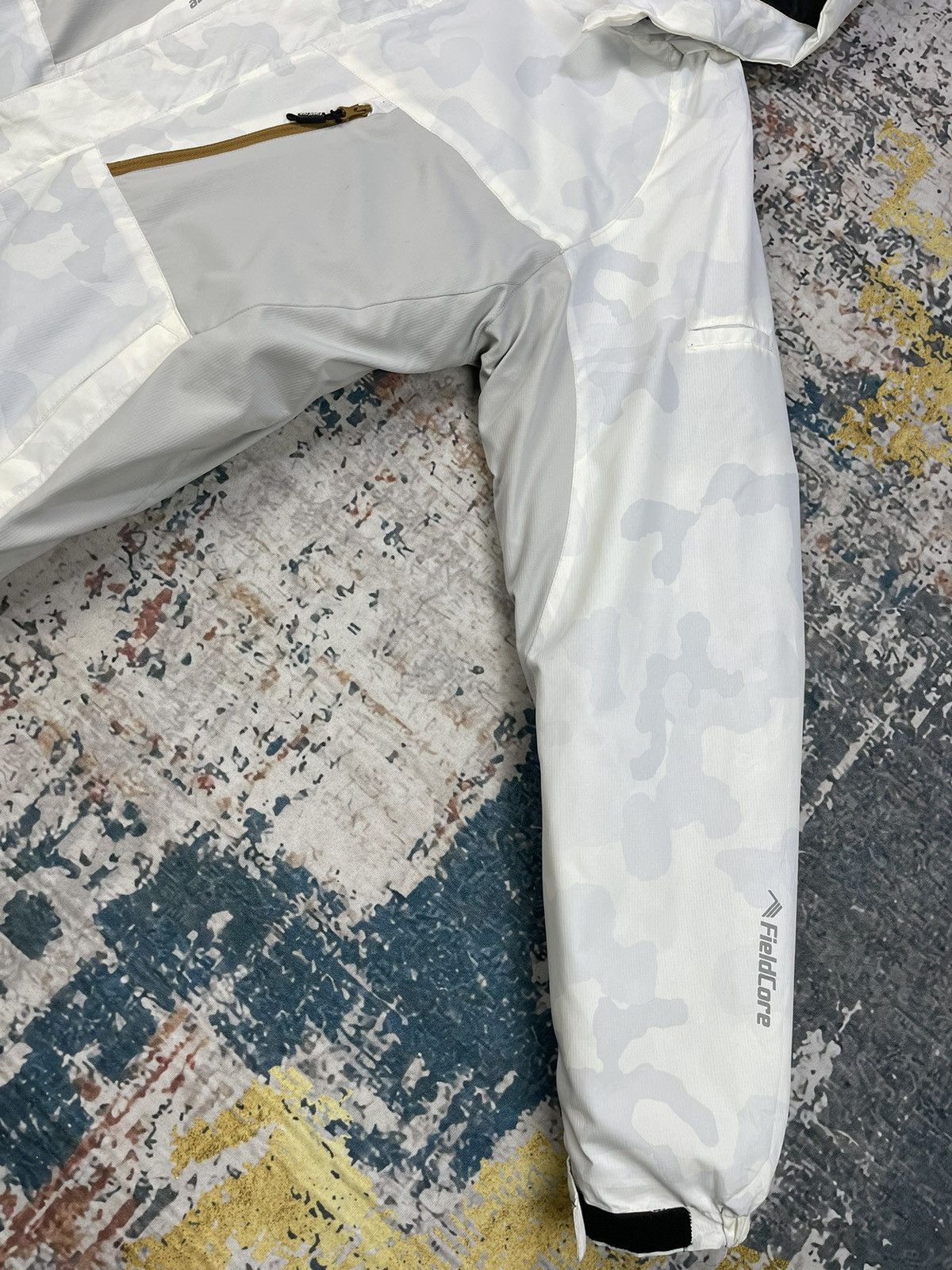 Japanese Brand Fieldcore Three Avirity White Camo Weather Jackets Size US L / EU 52-54 / 3 - 4 Thumbnail