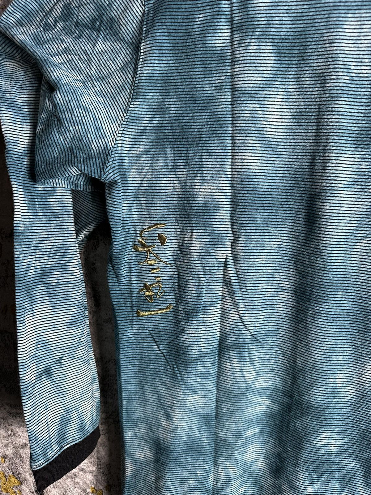Beauty Beast JAPANESE ABSTRACT SUKAJAN KOI STRIPED LONG SLEEVE LGB STYLE Size US XL / EU 56 / 4 - 7 Thumbnail