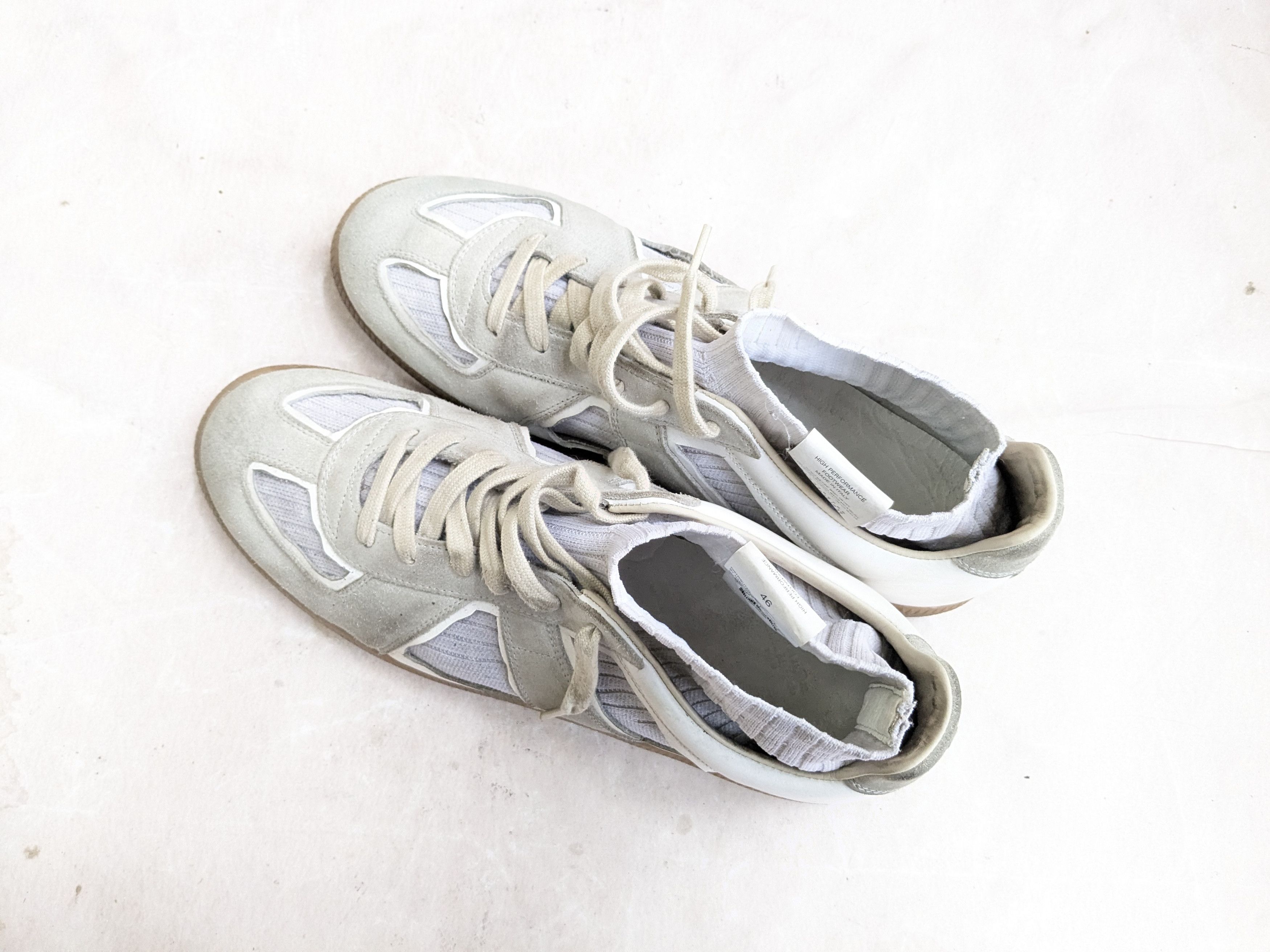 Maison Margiela Maison Margiela GAT Replica White Gray Sock 13 46 Size US 13 / EU 46 - 12 Thumbnail