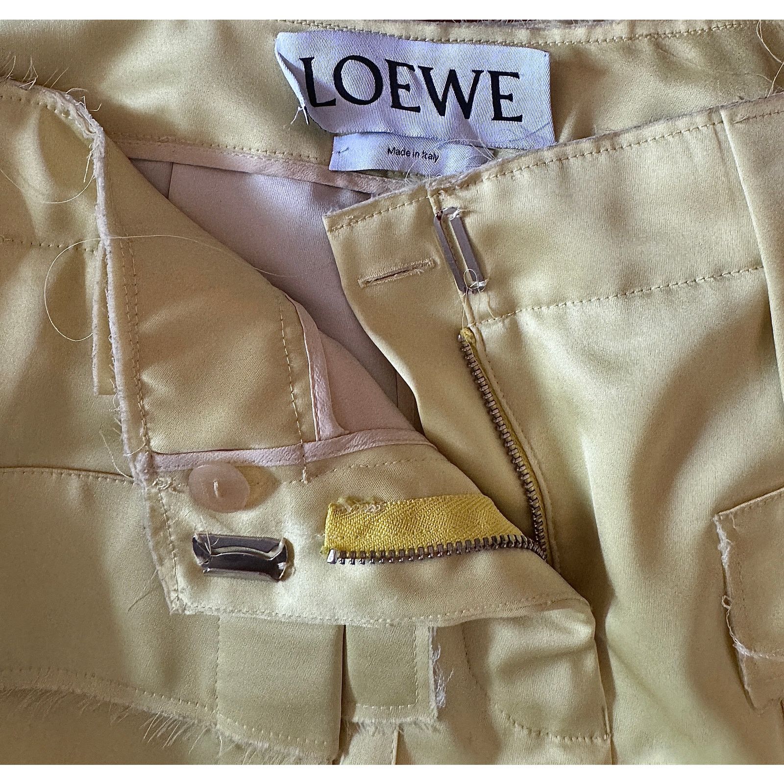 Loewe Loewe High-Waist Trousers RunWay SS23 in Neon Yellow Size 31" - 3 Thumbnail