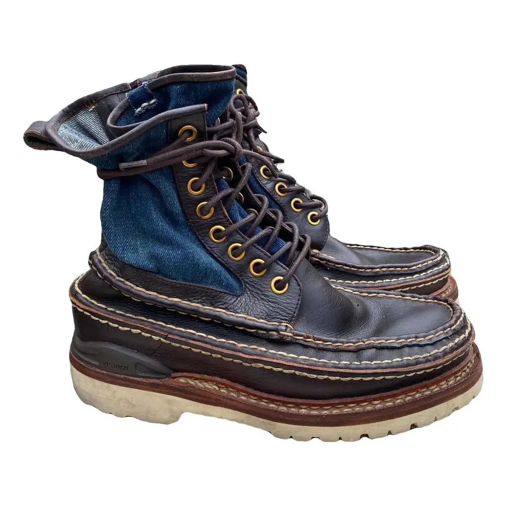 Visvim VISVIM ICT GRIZZLY BOOTS INDIGO Size US 8.5 / EU 41-42 - 1 Thumbnail