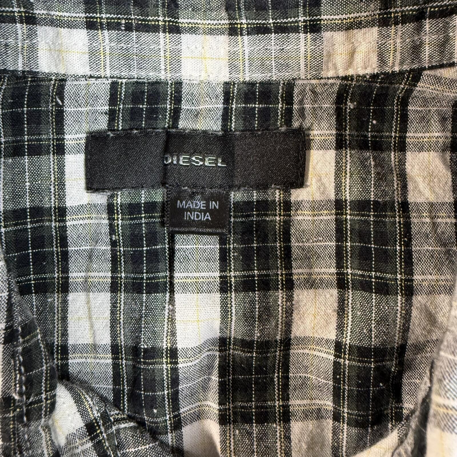Diesel Diesel Sleeveless Checkered Button Up Shirt Medium Size US M / EU 48-50 / 2 - 3 Thumbnail