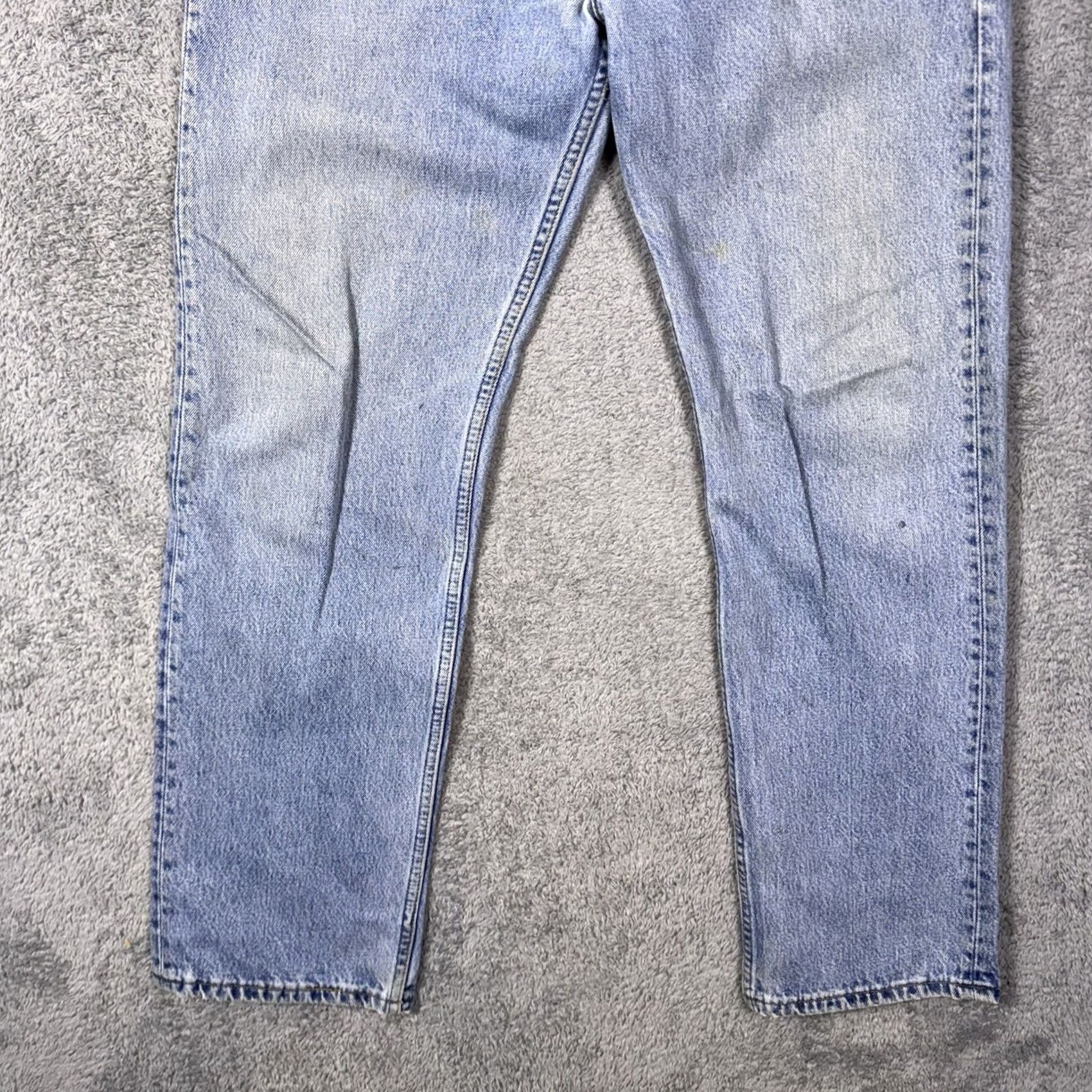 Levi's VINTAGE Levi'S Jeans Mens 33 Blue 501xx Men 33x31 USA Made Paper Tag Button Fly Trashed Size US 33 - 2 Thumbnail