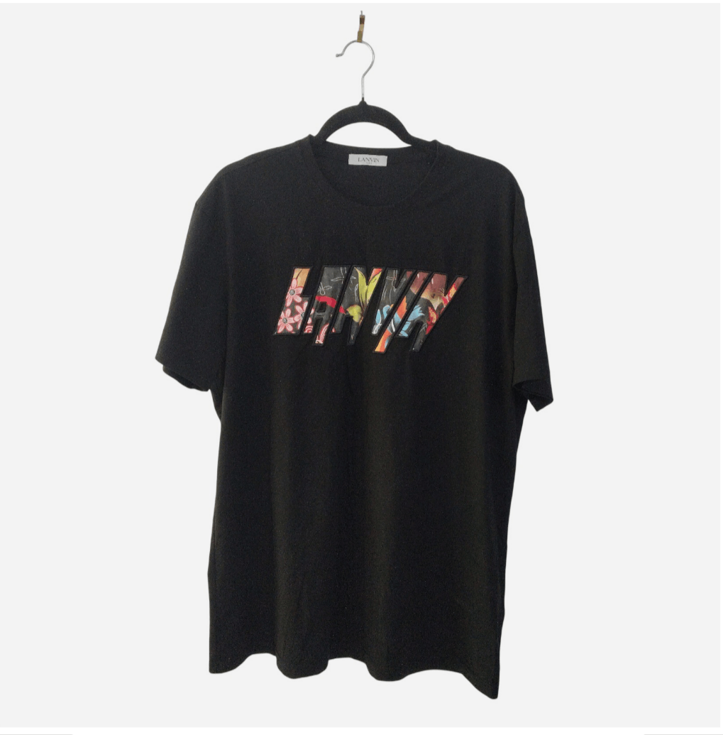 Lanvin SS/23 Lanvin Floral Spellout Tshirt Size US L / EU 52-54 / 3 - 1 Thumbnail