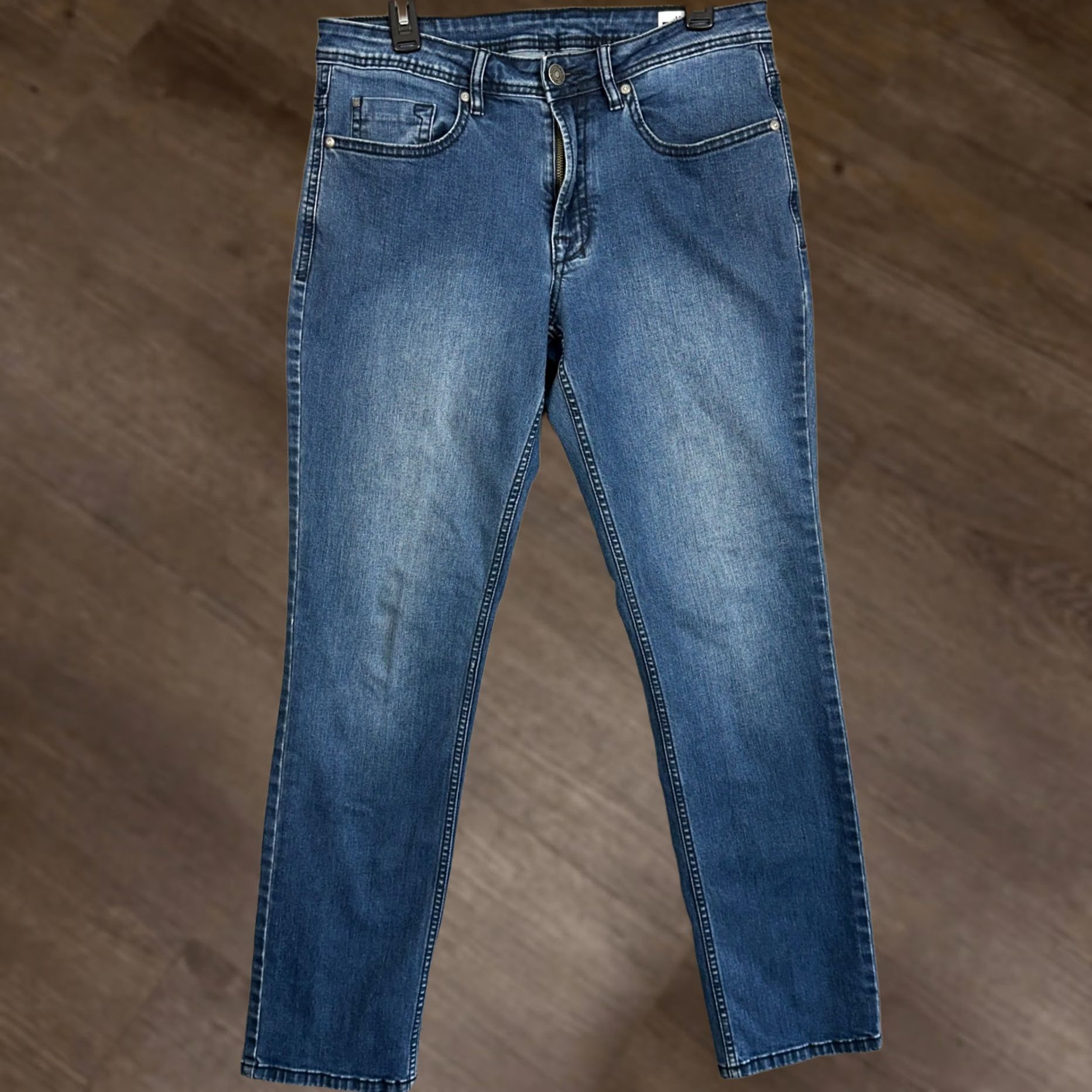 Buffalo David Bitton Buffalo David Bitton Jackson Jeans Mens 32X32 Blue Slim Straight 5 Pocket EUC Size US 32 / EU 48 - 1 Thumbnail