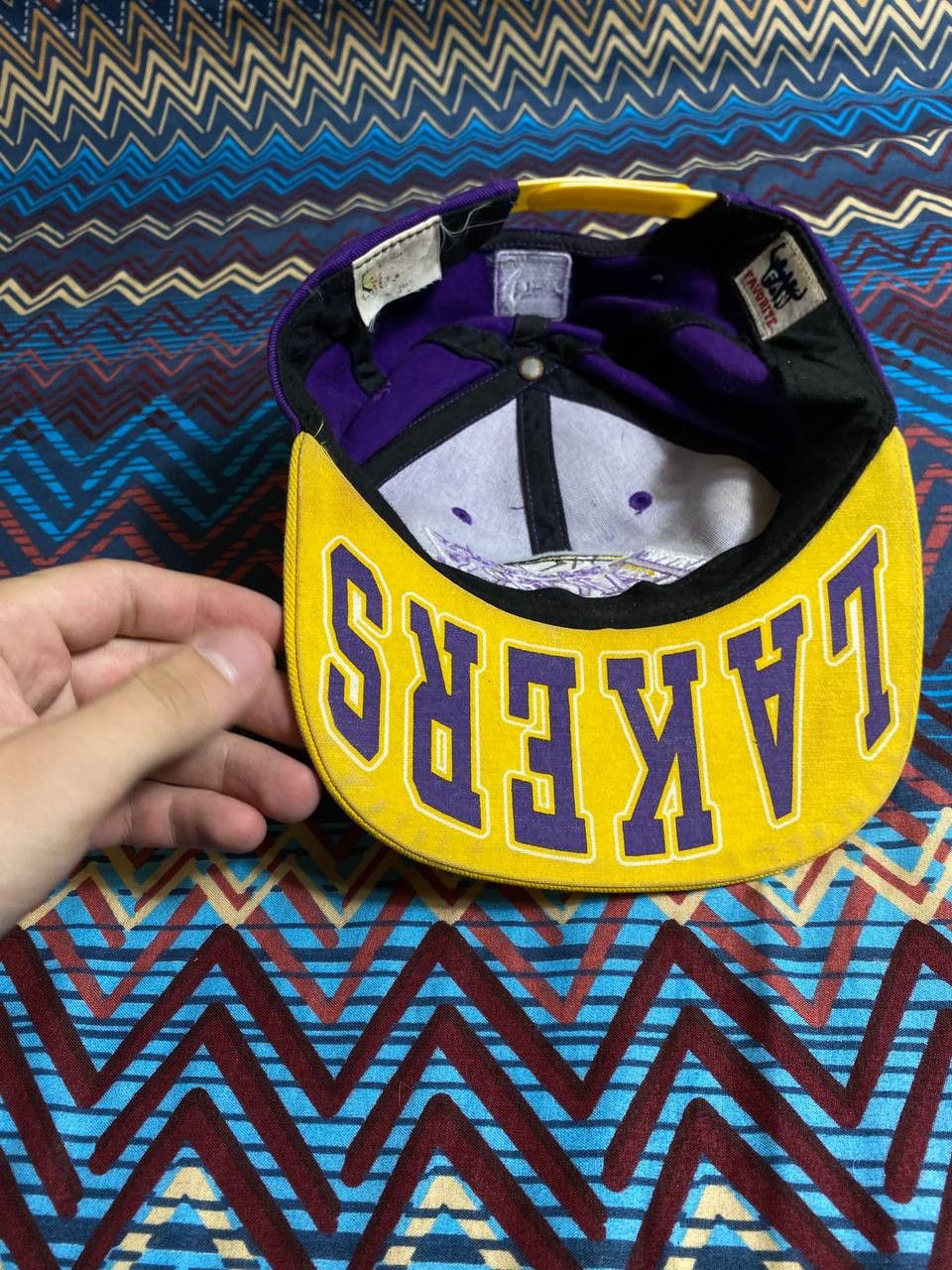 NBA Hats Lakers Vintage big logo NBA Y2K cap Streetwear Size ONE SIZE - 10 Thumbnail