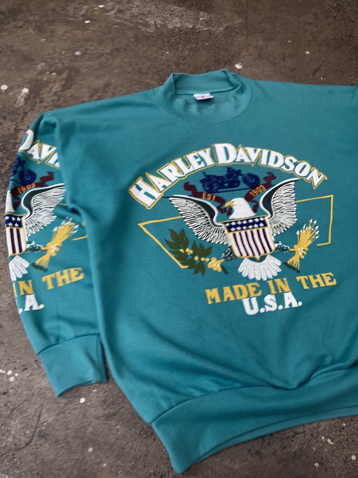 Harley Davidson × Vintage Vintage ‘91 Harley Davidson Crewneck Size US M / EU 48-50 / 2 - 2 Thumbnail