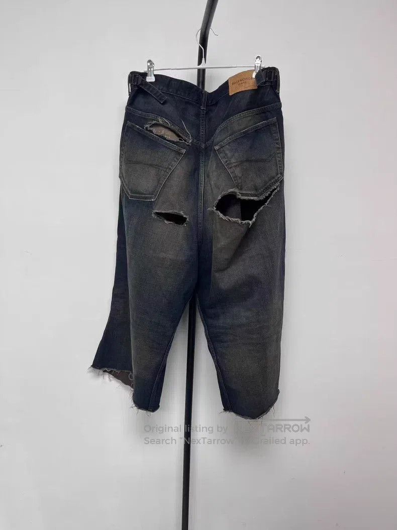 Balenciaga Balenciaga size M Yellow mud dyed large distressed baggy d Size US 27 - 2 Thumbnail