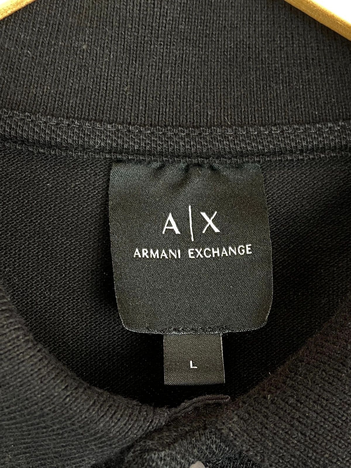 Armani Exchange Armani Exchange Black Polo L Premium Streetwear Size US L / EU 52-54 / 3 - 3 Thumbnail