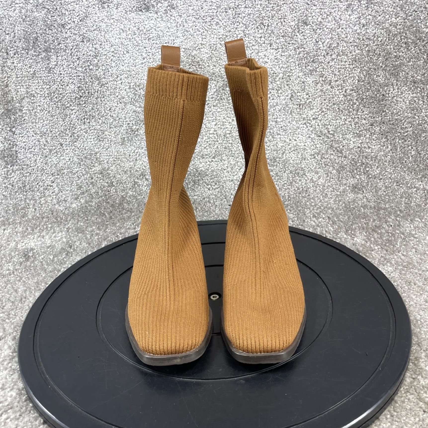 Everlane VINTAGE Everlane Women's Boots Size 5.5 Mid-Calf ReKnit Ankle High Block Heel Brown Casual Shoe Size ONE SIZE - 4 Thumbnail