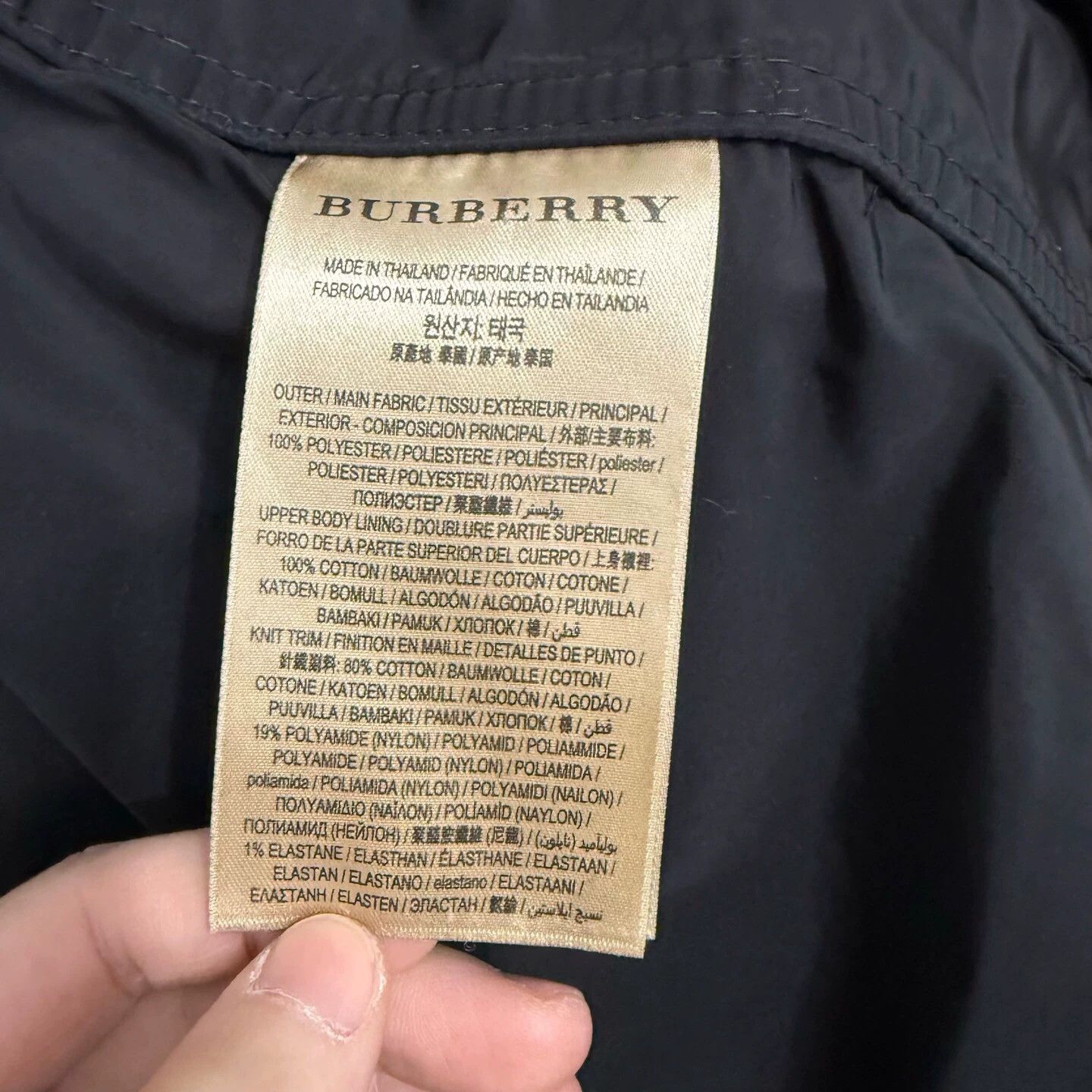 Burberry Burberry Black Arm Logo Nylon Jacket 50 Mint Size XS / US 0-2 / IT 36-38 - 4 Thumbnail