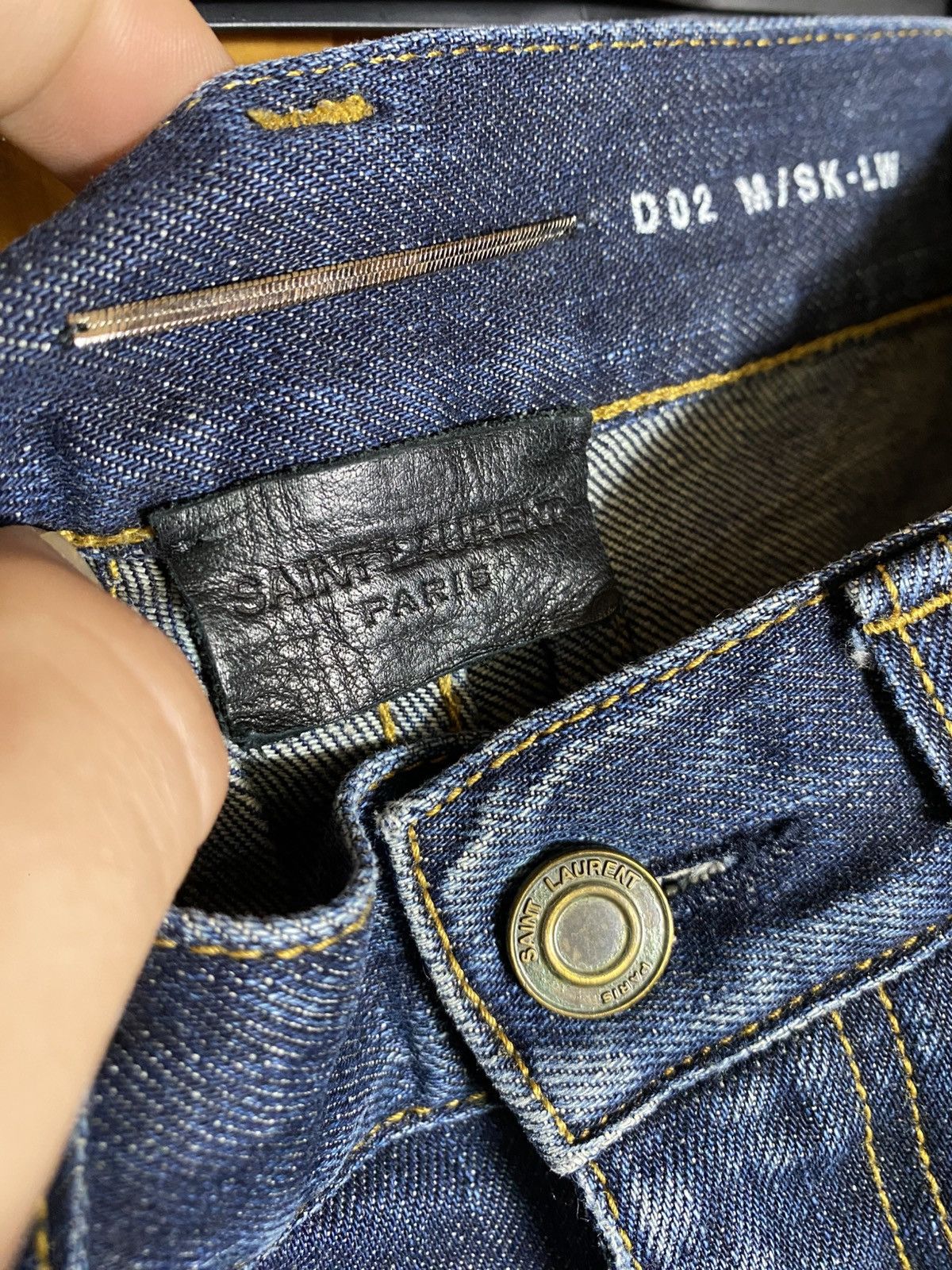 Saint Laurent Paris Saint Laurent d02 mudwash denim Size 26" / US 2 / IT 38 - 2 Thumbnail