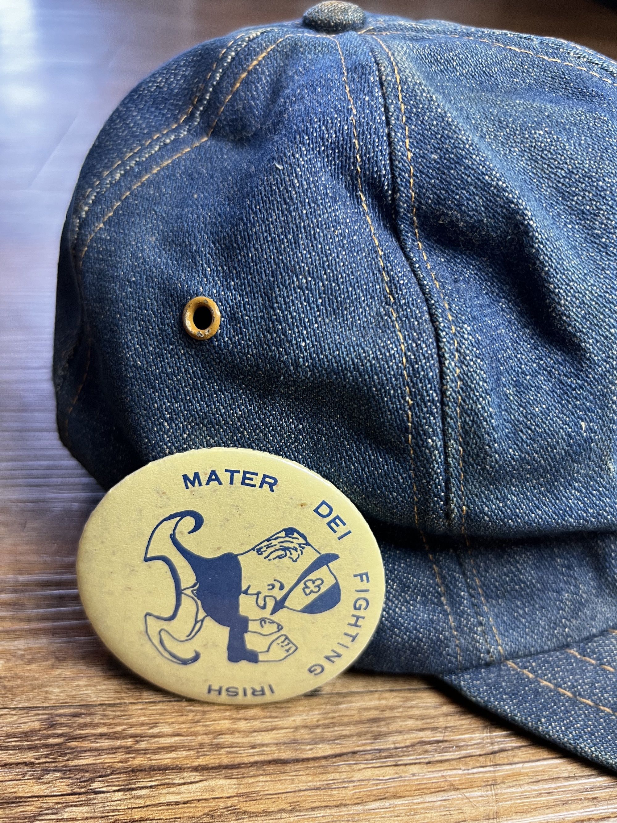 Caterpillar 1970's-1980's CAT Diesel Power Denim Trucker Snapback Size ONE SIZE - 5 Thumbnail