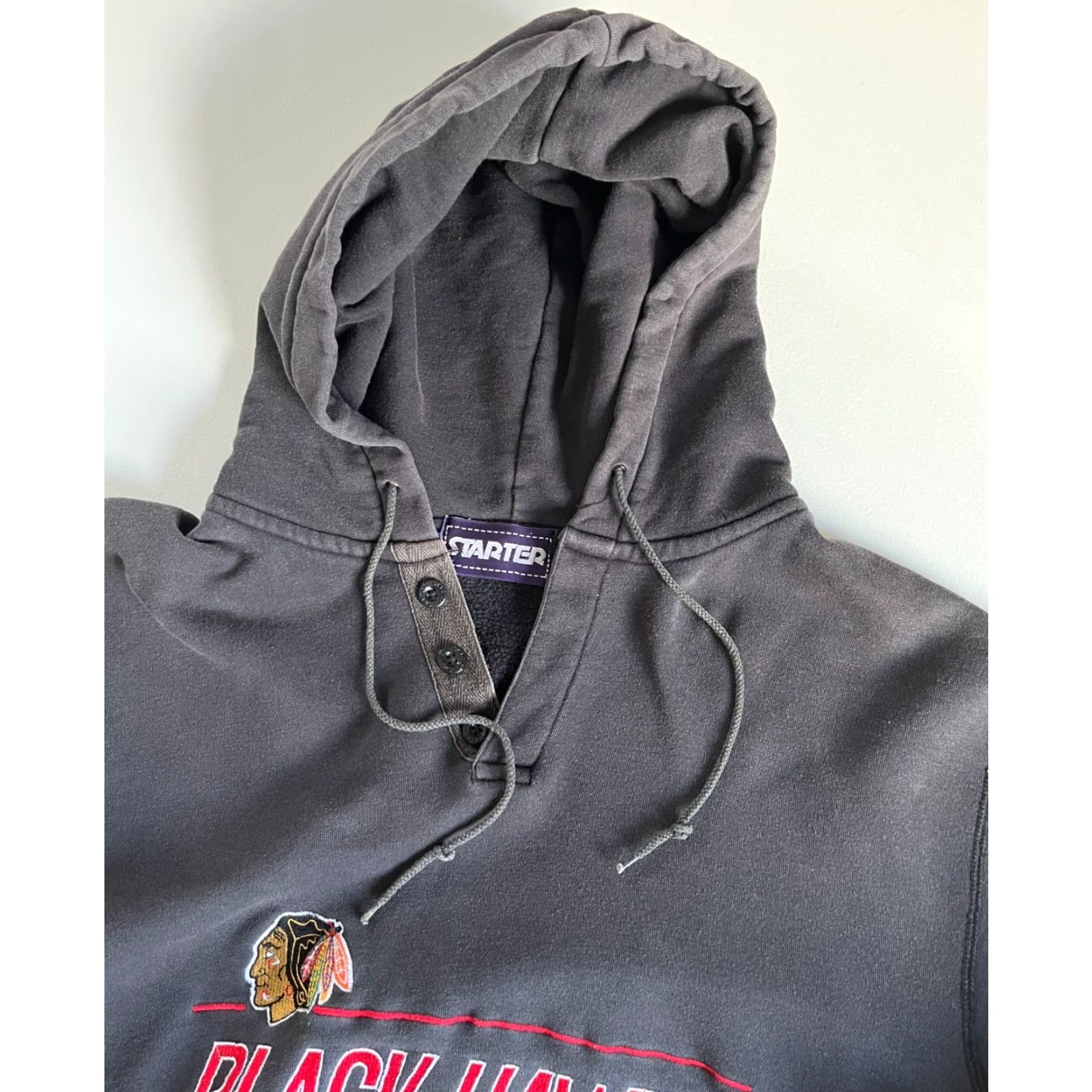 Starter VINTAGE Starter Chicago Blackhawks Hoodie Men’s XXL XL? Size US XL / EU 56 / 4 - 6 Thumbnail