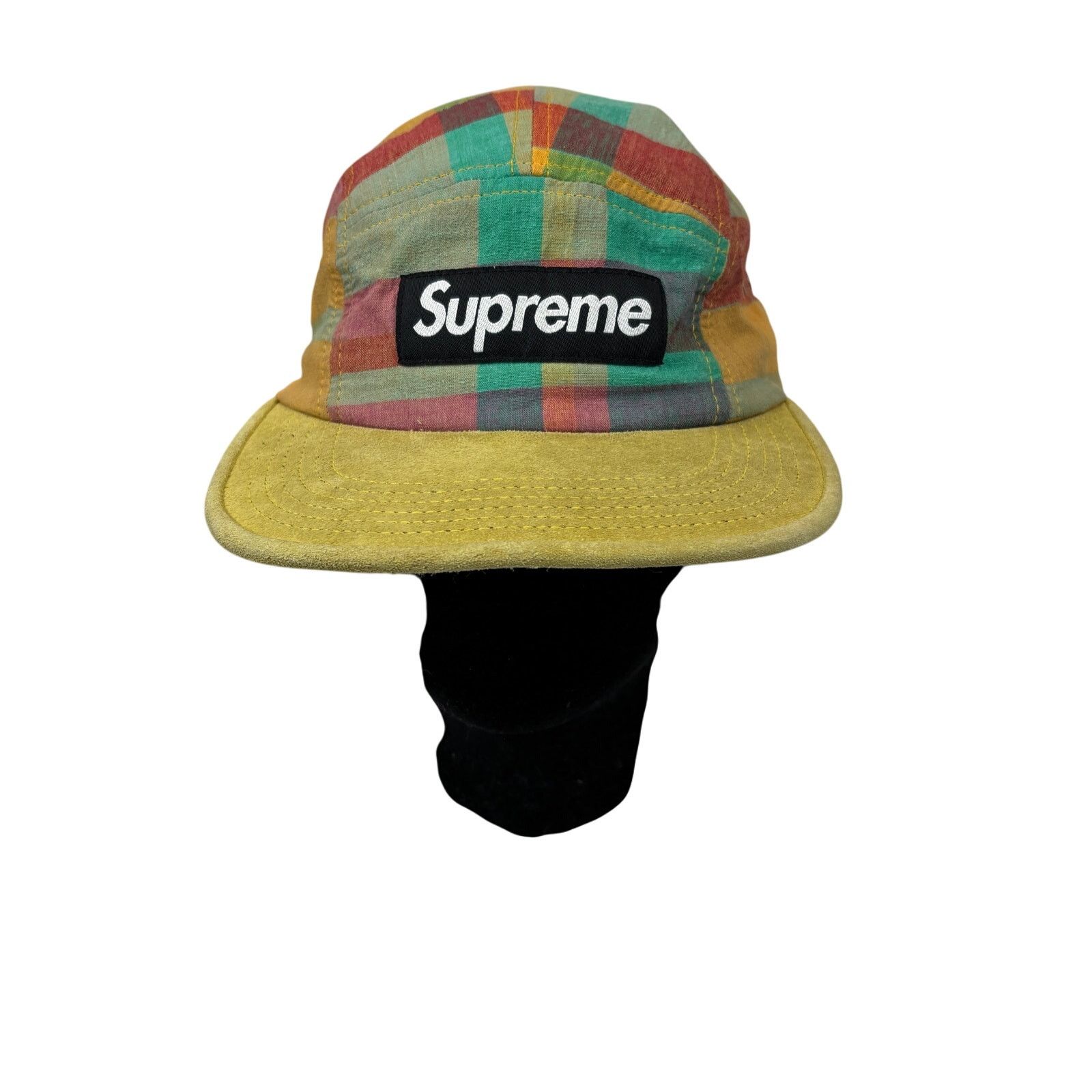 Supreme Rare Supreme Madras Camp Cap 5 Panel Hat Plaid SS13 Size ONE SIZE - 2 Thumbnail